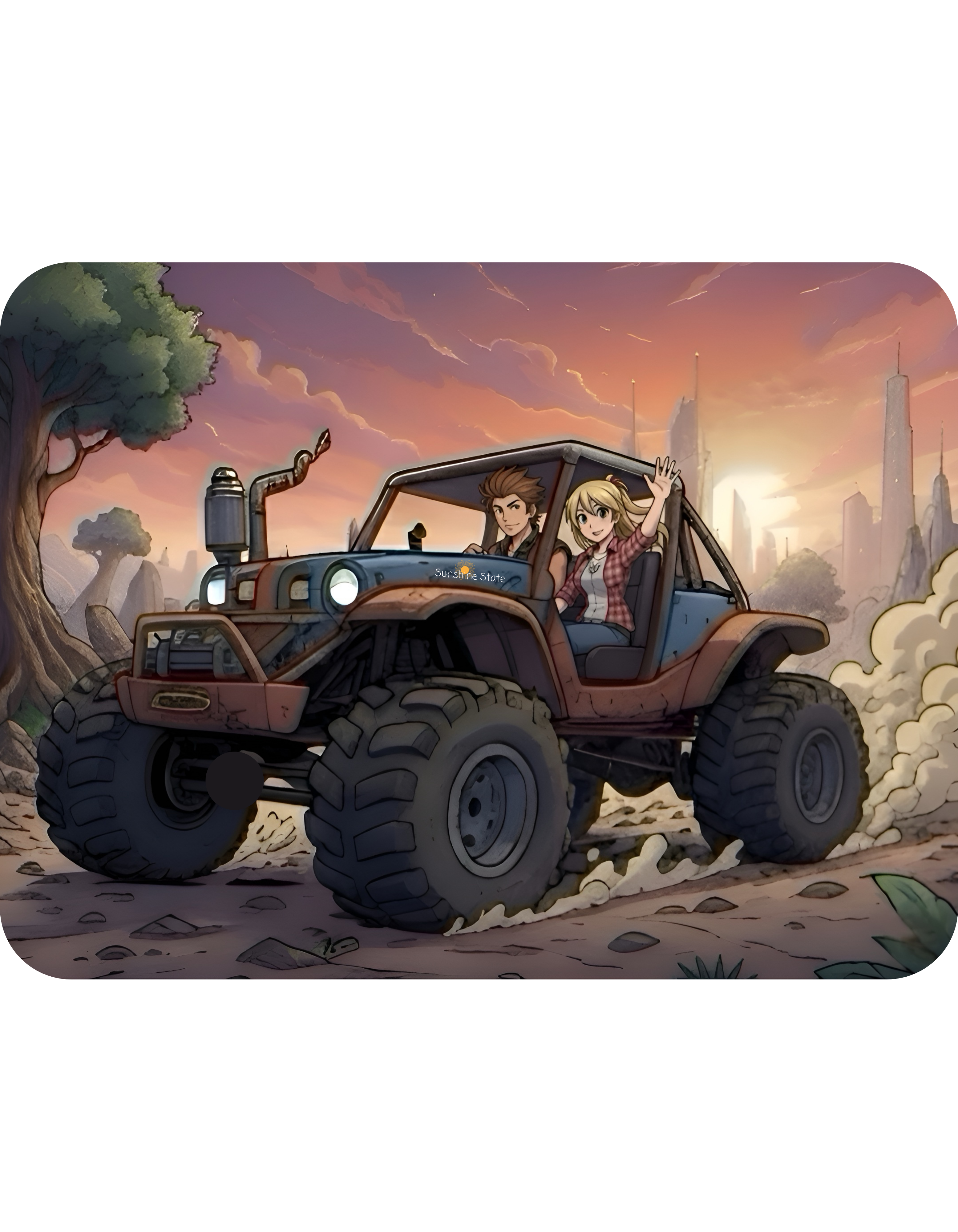 Adventure 4x4 Trucks #16, Freedom Buggy Lovers On The Go White Ceramic Mug — Find Your Path To The Essentials Cup (11oz & 15oz)