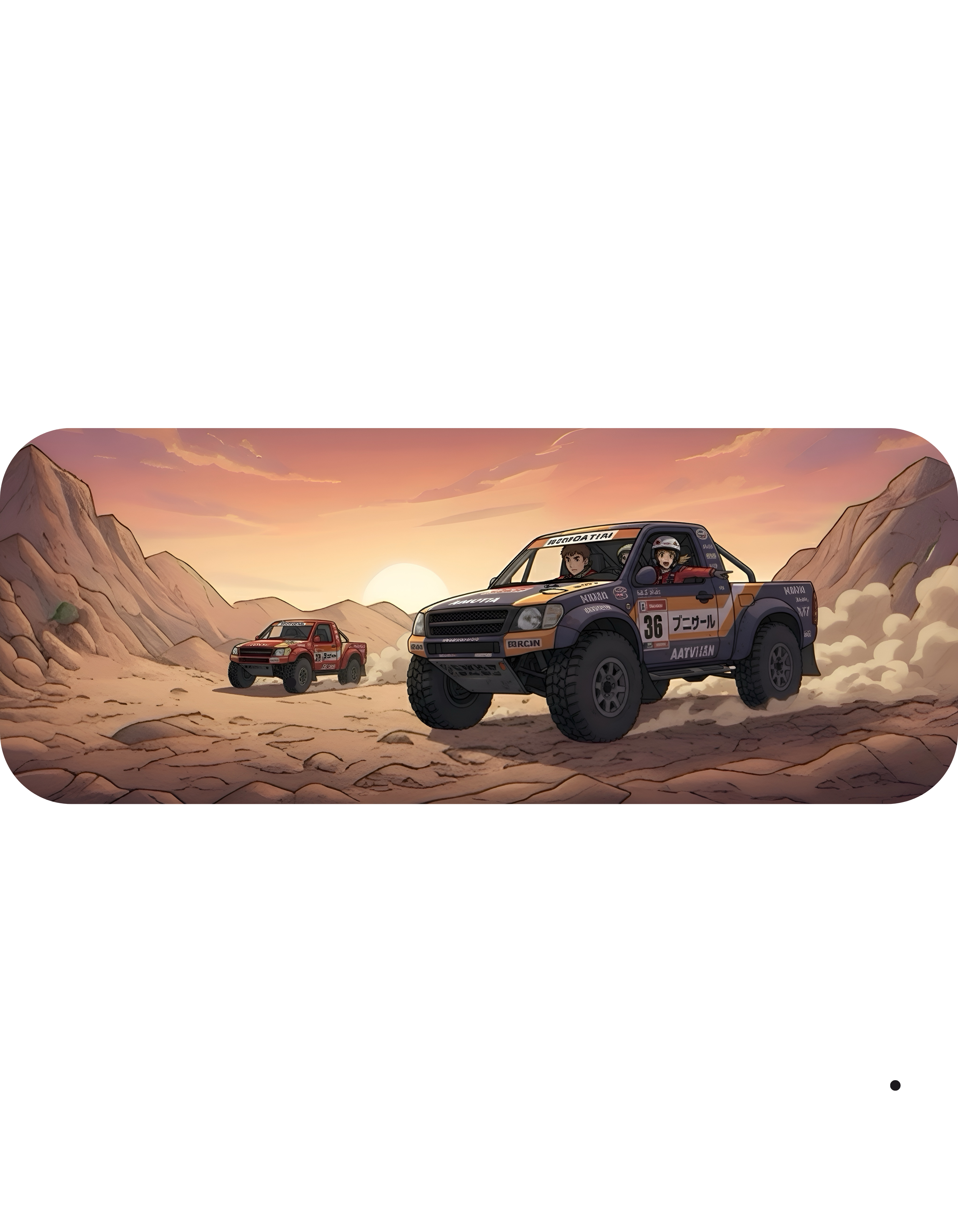 Adventure 4x4 Trucks #21, Dakar Rally Team Racers On The Go White Ceramic Mug — Find Your Path To The Essentials Cup (11oz & 15oz)