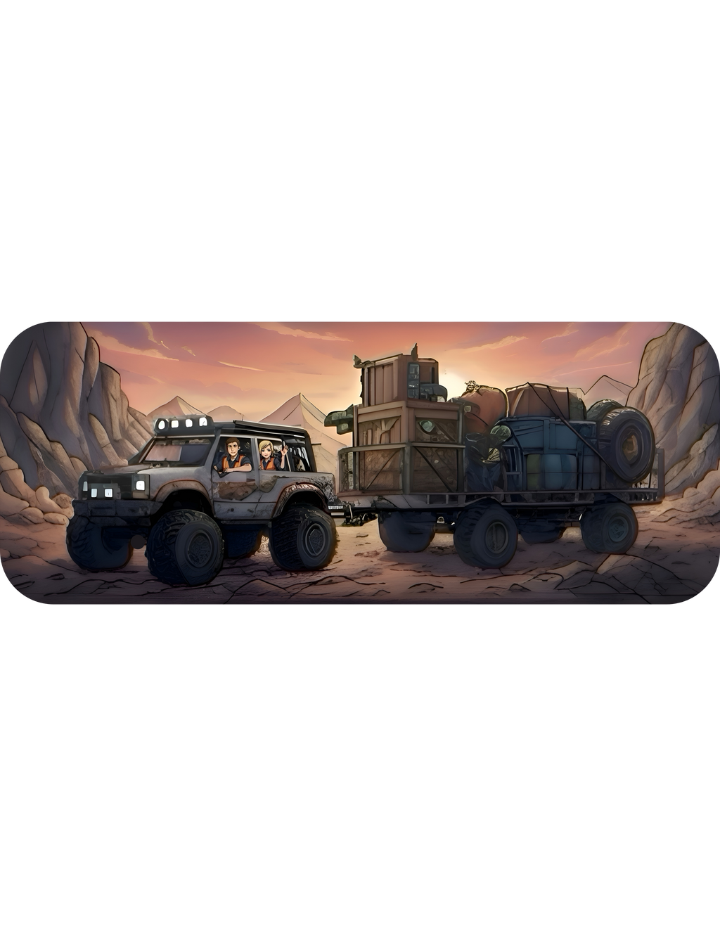 Adventure 4x4 Trucks #22, Game Dev, Photography, & Explorers On The Go White Ceramic Mug — Find Your Path To The Essentials Cup (11oz & 15oz)