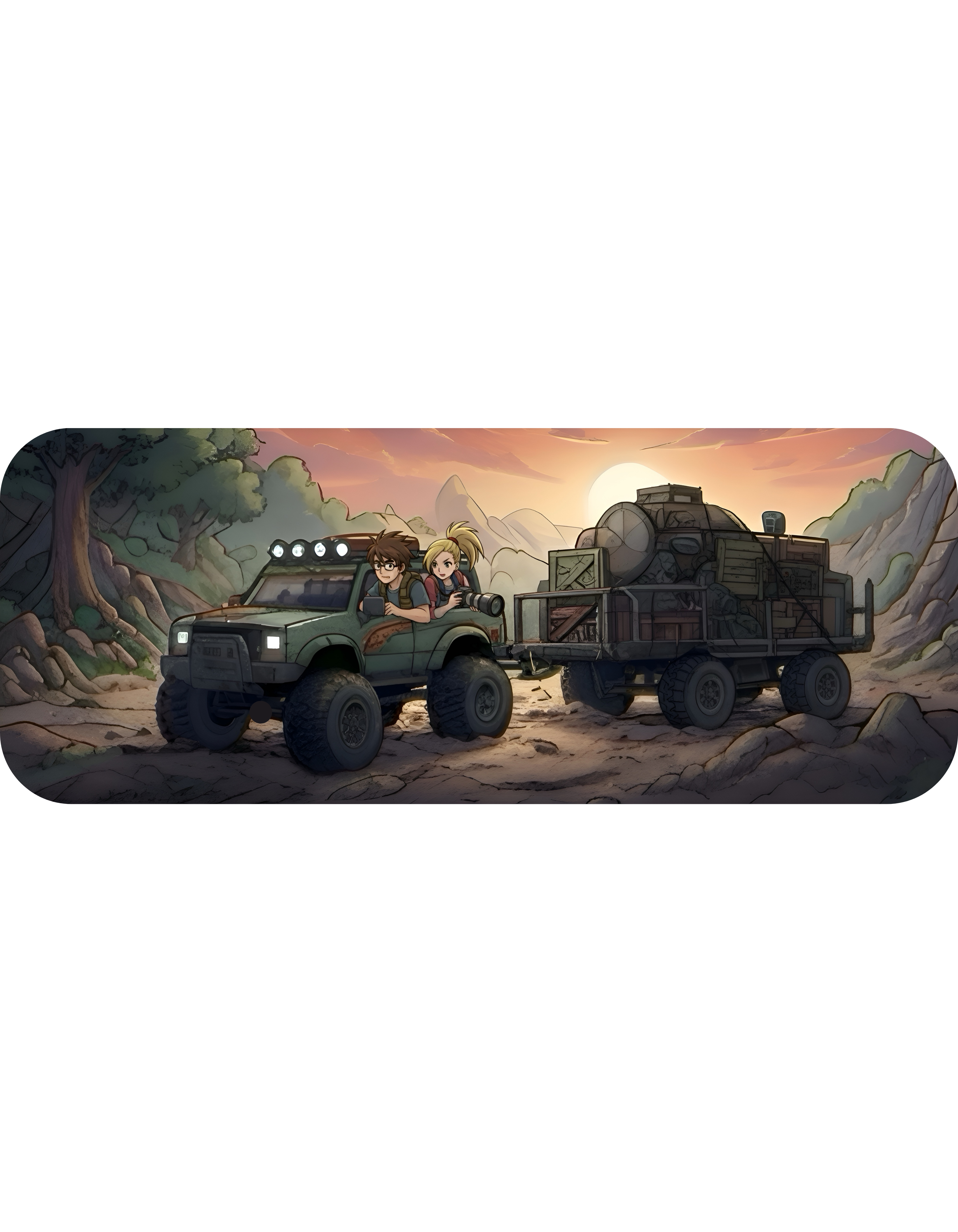 Adventure 4x4 Trucks #22, Game Dev, Photography, & Explorers On The Go White Ceramic Mug — Find Your Path To The Essentials Cup (11oz & 15oz)