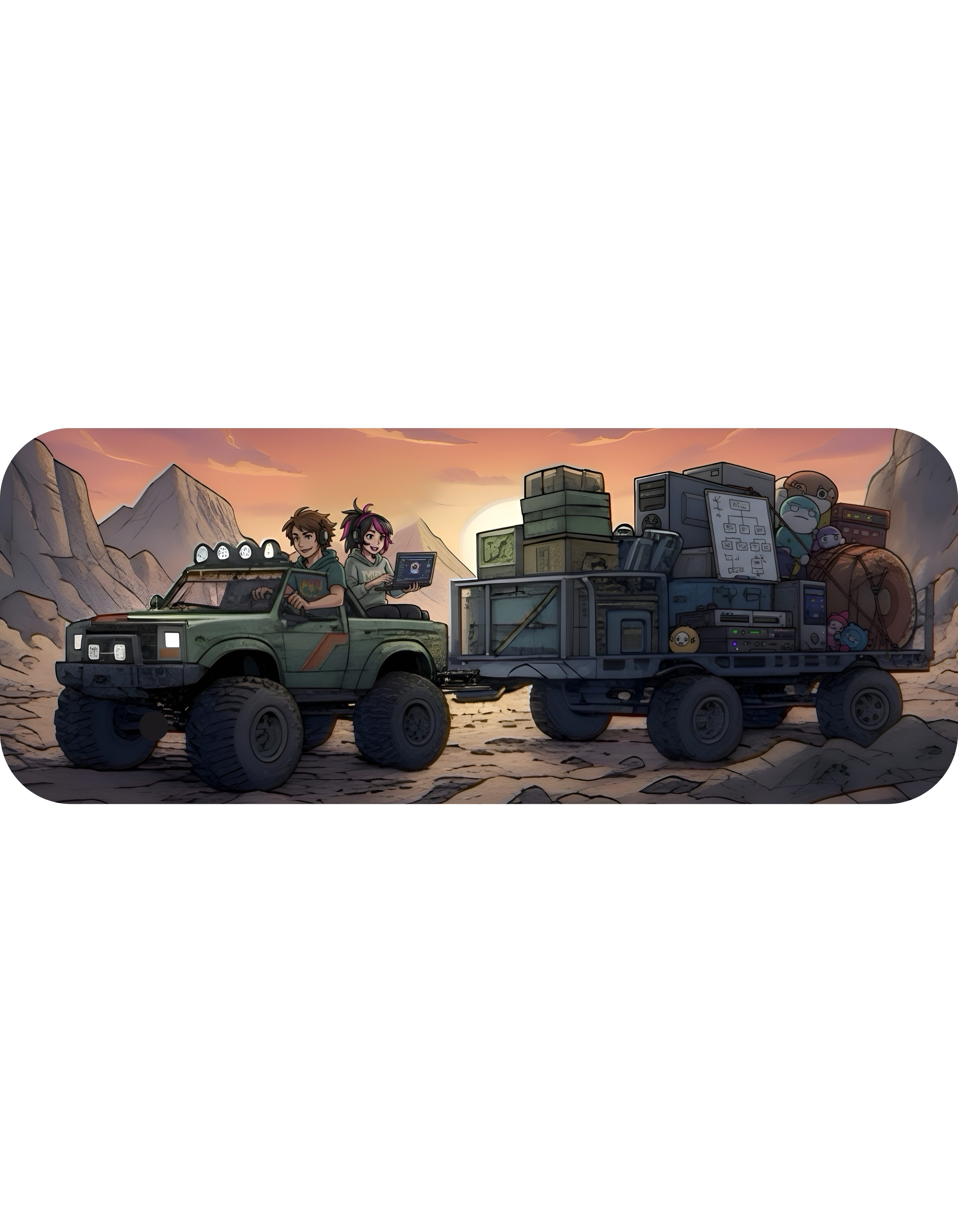 Adventure 4x4 Trucks #24, Indie Game Developers On The Go White Ceramic Mug — Find Your Path To The Essentials Cup (11oz & 15oz)