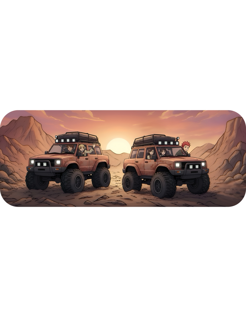 Adventure 4x4 Trucks #26, Classmates & Nature Enthusiasts White Ceramic Mug — Find Your Path To The Essentials Cup (11oz & 15oz)
