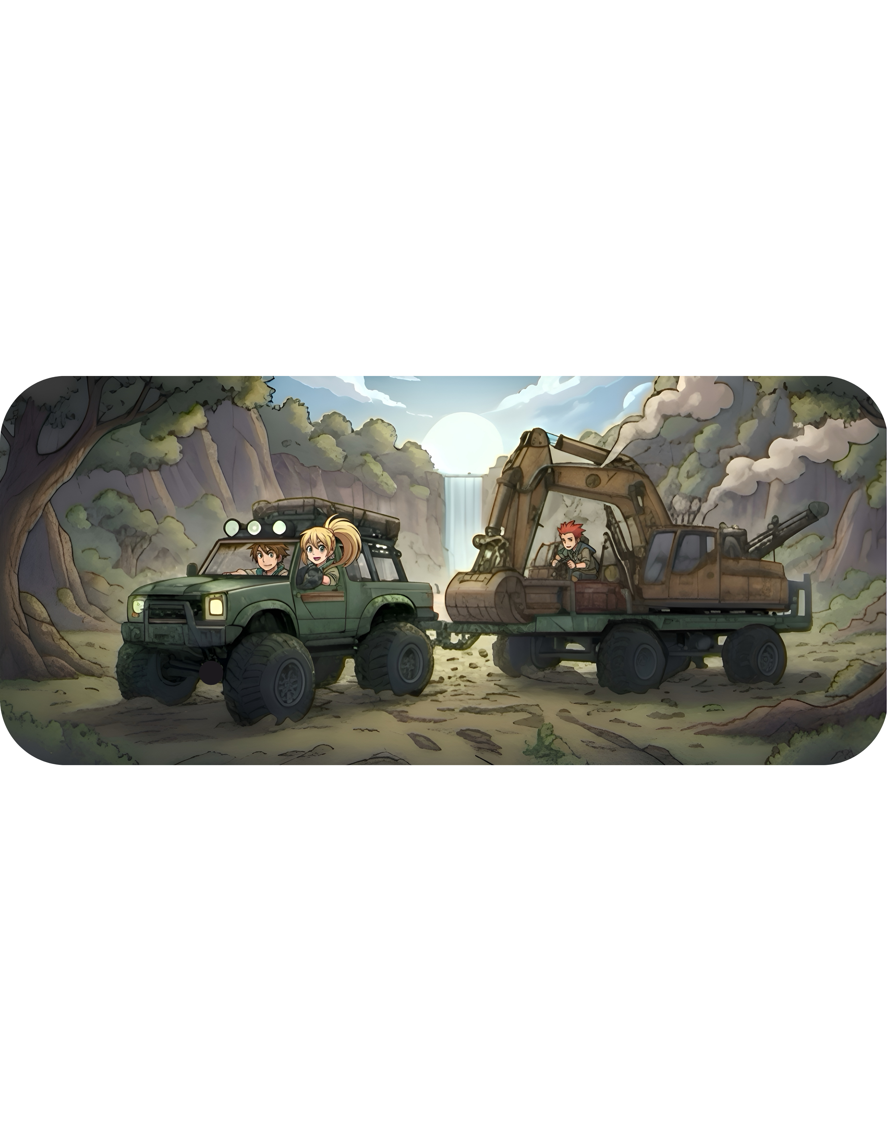 Adventure 4x4 Trucks #36, Anime Indie Game Developers On The Move White Ceramic Mug — Find Your Path To The Essentials Cup (11oz & 15oz)