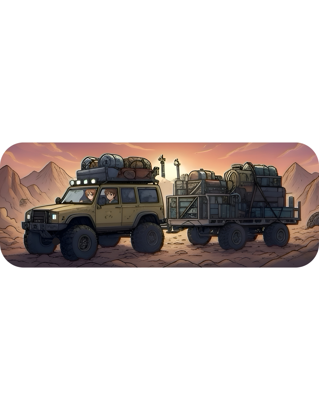 Adventure 4x4 Trucks #44, Globe Trekkers White Ceramic Mug — Find Your Path To The Essentials Cup (11oz & 15oz)