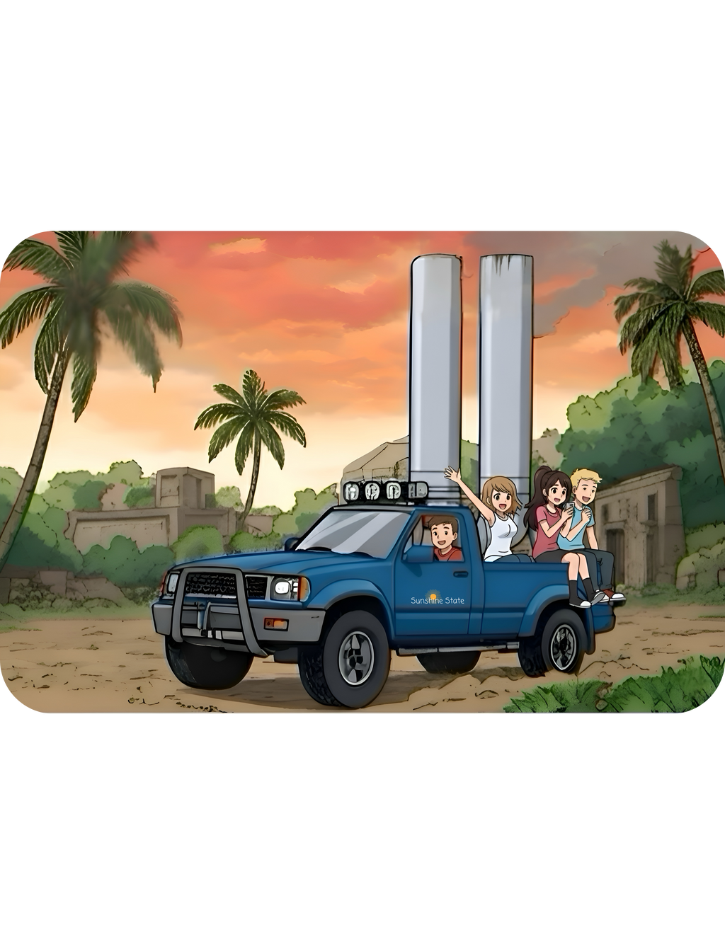 Sunshine State Pickup Trucks #7 Couples Hauler White Ceramic Mug – Celebrating Companionship, Creativity & Life’s Little Wonders Cup (11oz/15oz)