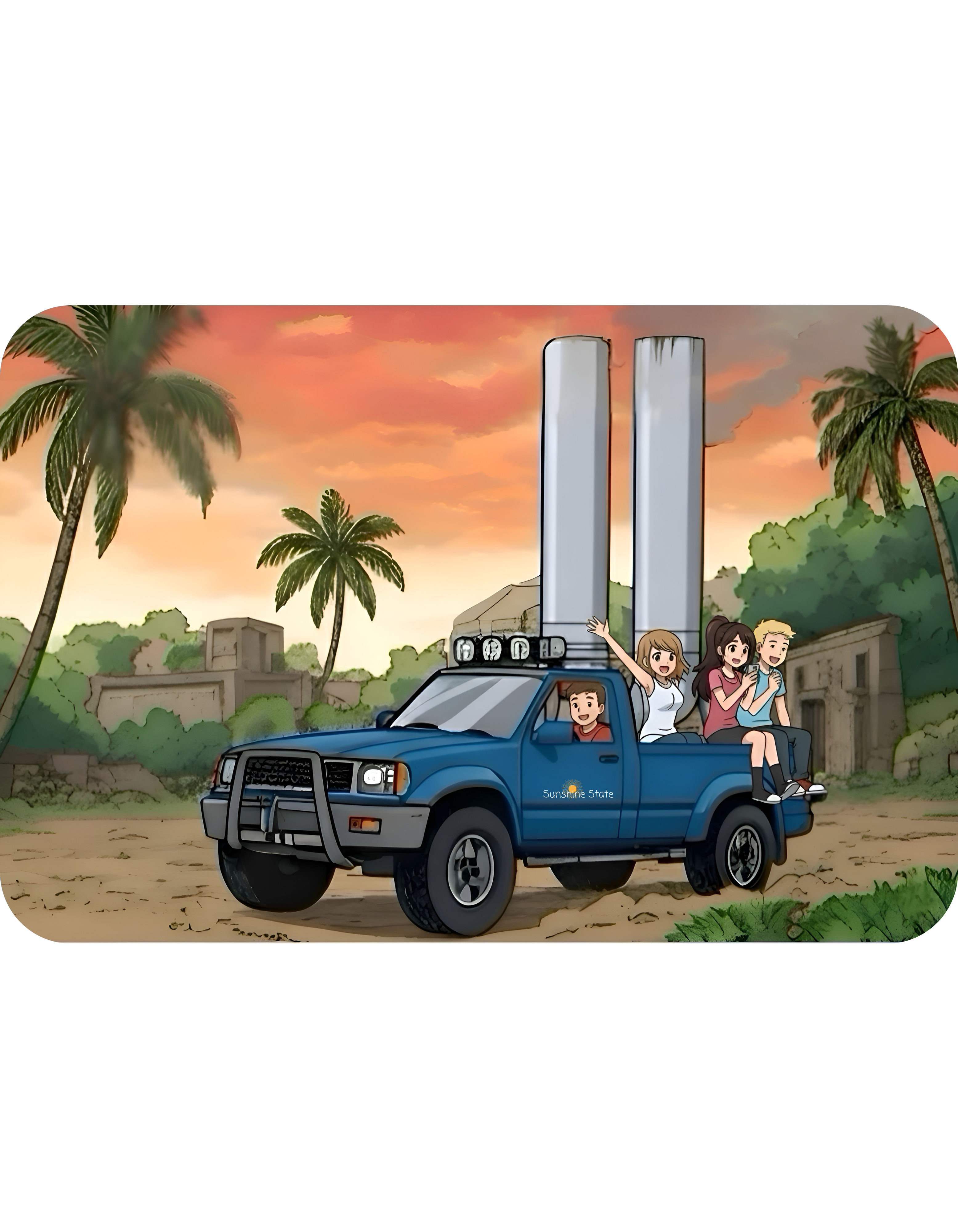 Sunshine State Pickup Trucks #7 Couples Hauler White Ceramic Mug – Celebrating Companionship, Creativity & Life’s Little Wonders Cup (11oz/15oz)