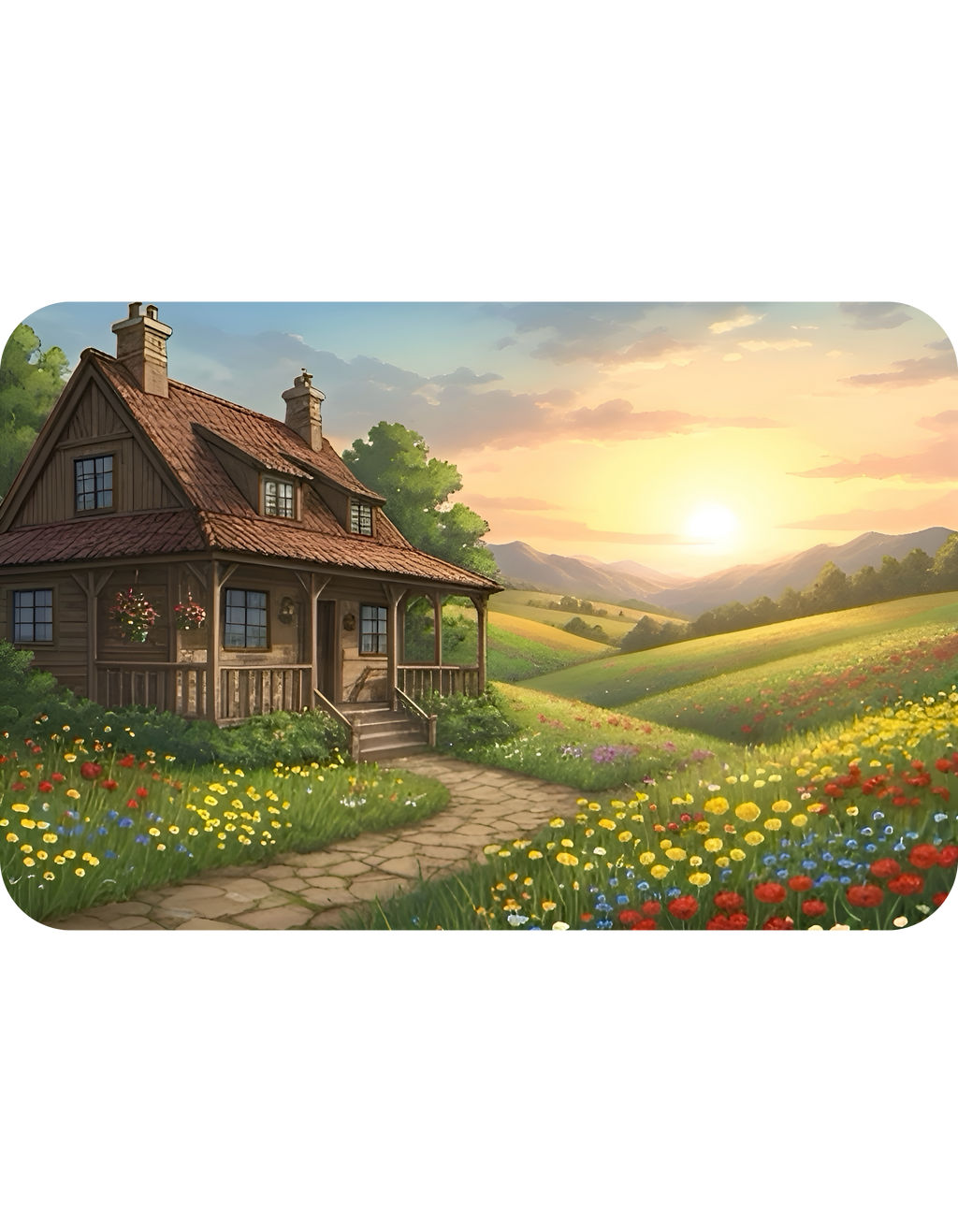 Cozy Architecture & Dreamy Landscapes #37 White Ceramic Mug – Homes Home Sweet Home Cup (11oz/15oz)