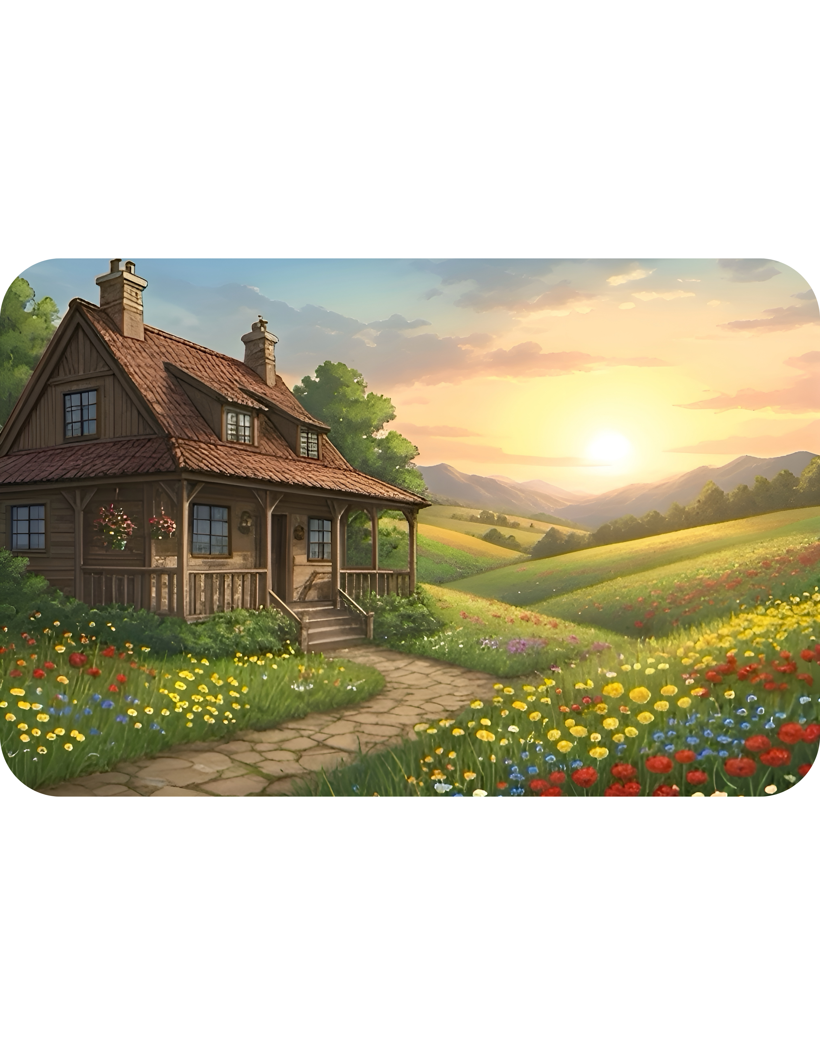 Cozy Architecture & Dreamy Landscapes #37 White Ceramic Mug – Homes Home Sweet Home Cup (11oz/15oz)