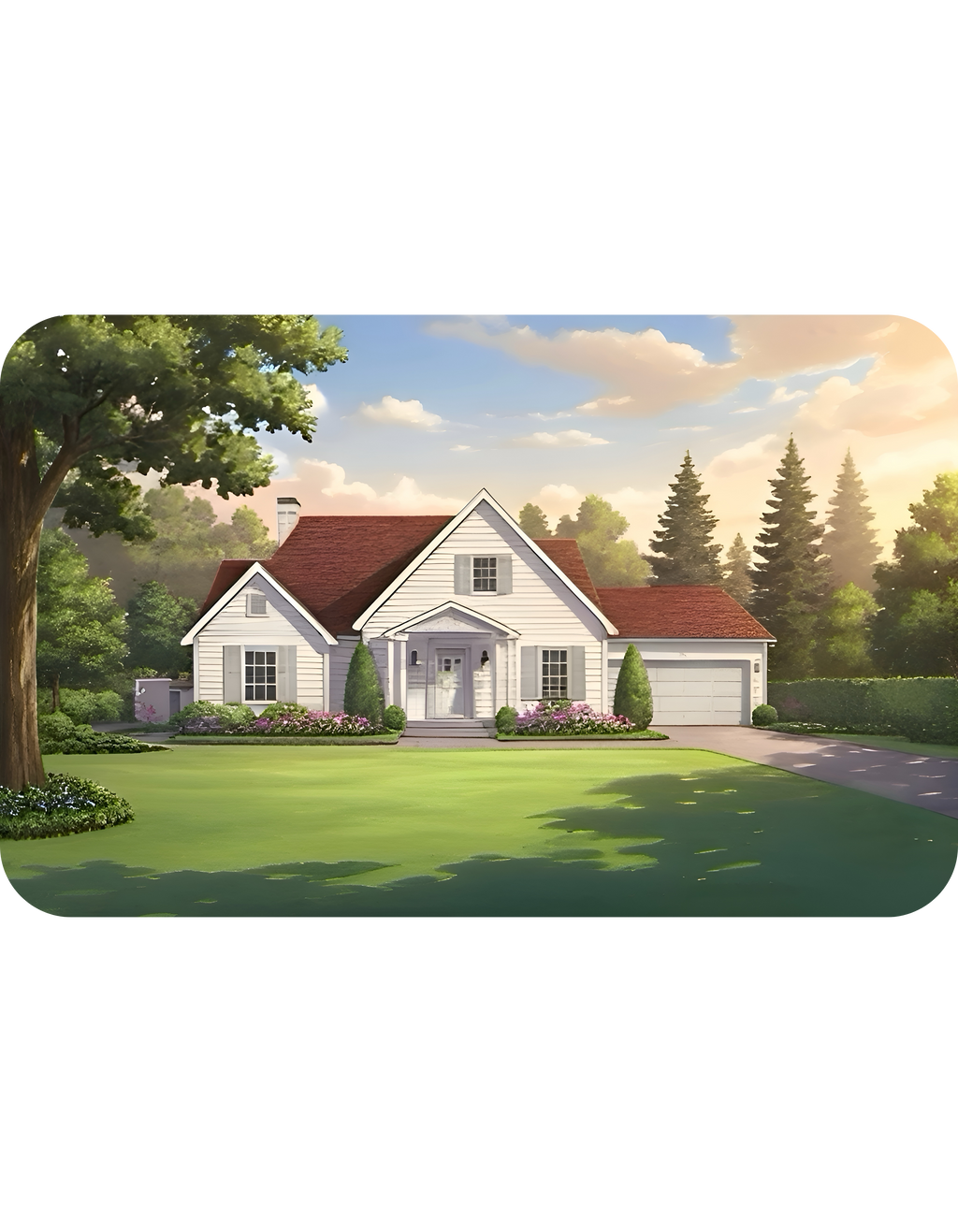 Cozy Architecture & Dreamy Landscapes #51 White Ceramic Mug – Homes Home Sweet Home Cup (11oz/15oz)