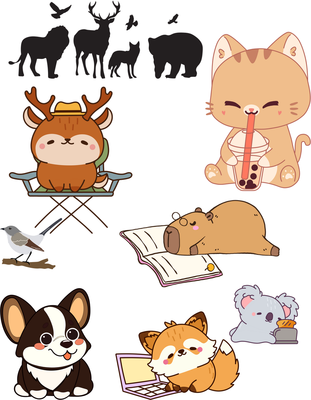 Playful & Cute Pets Decor #4 White Ceramic Mug — Adorable Animals To Brighten Your Day Cup (11oz & 15oz)