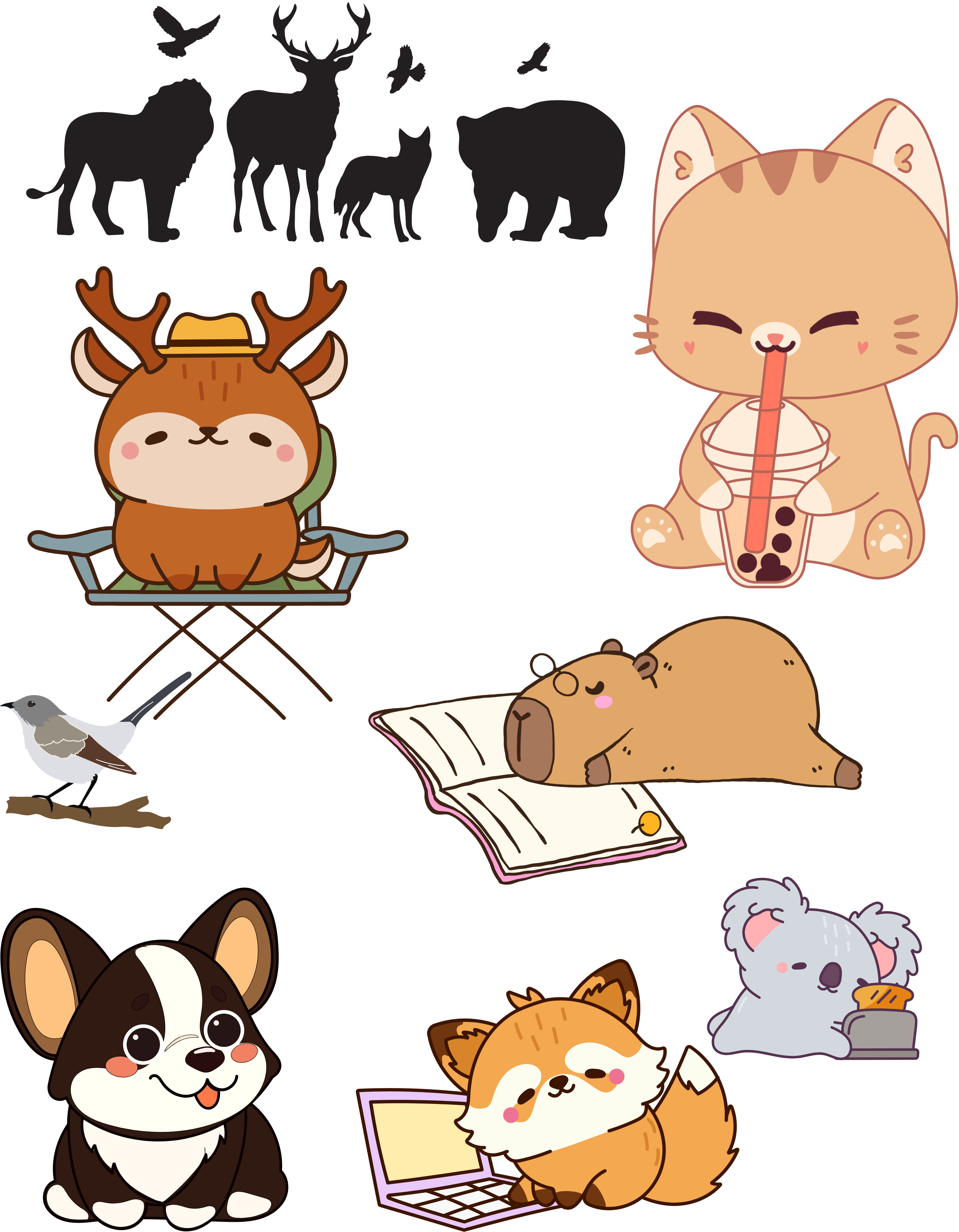 Playful & Cute Pets Decor #4 White Ceramic Mug — Adorable Animals To Brighten Your Day Cup (11oz & 15oz)