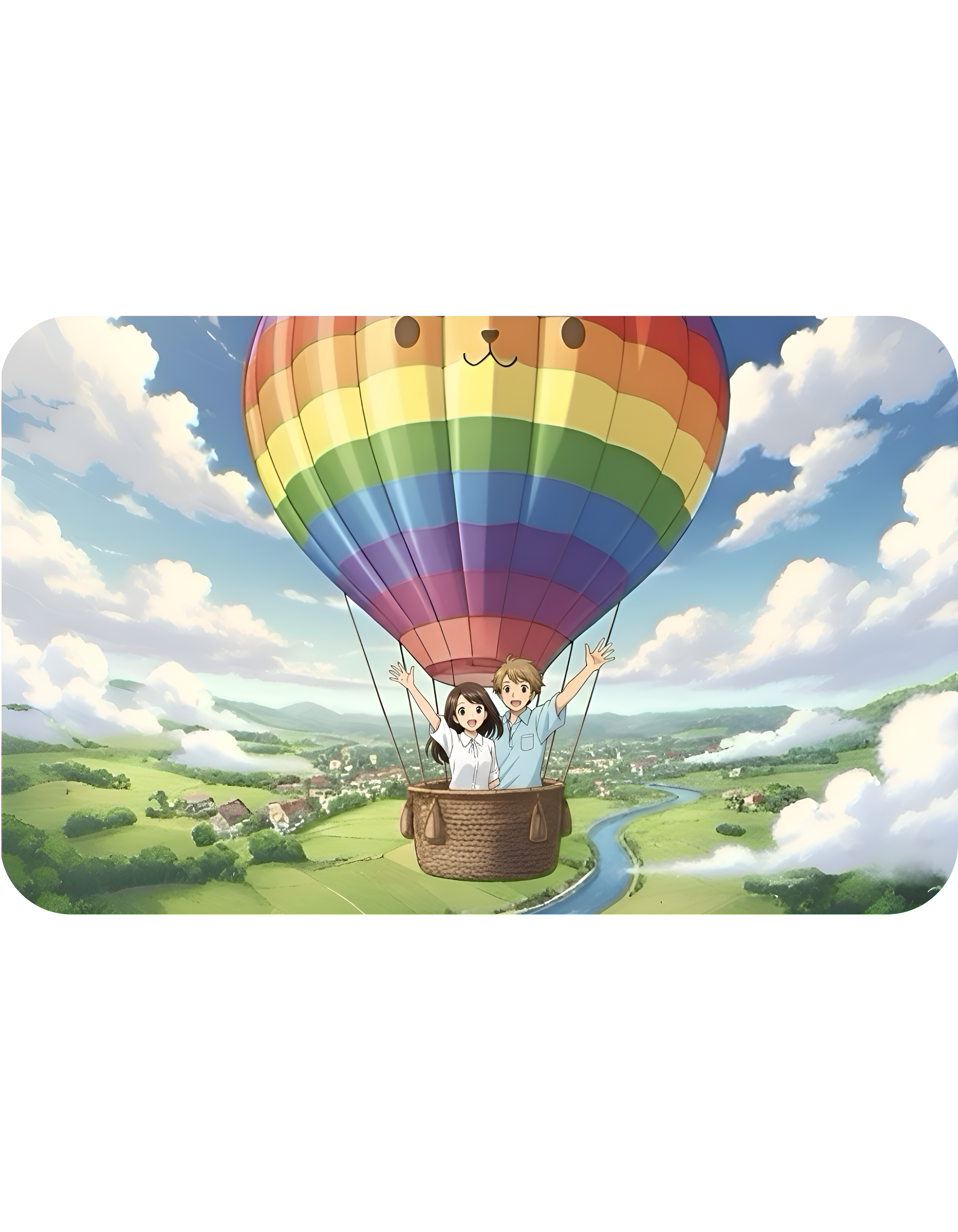 Hot Air Balloon Adventure #1 White Ceramic Mug — True Wealth, Adventure, & Creativity Cup (11oz/15oz)