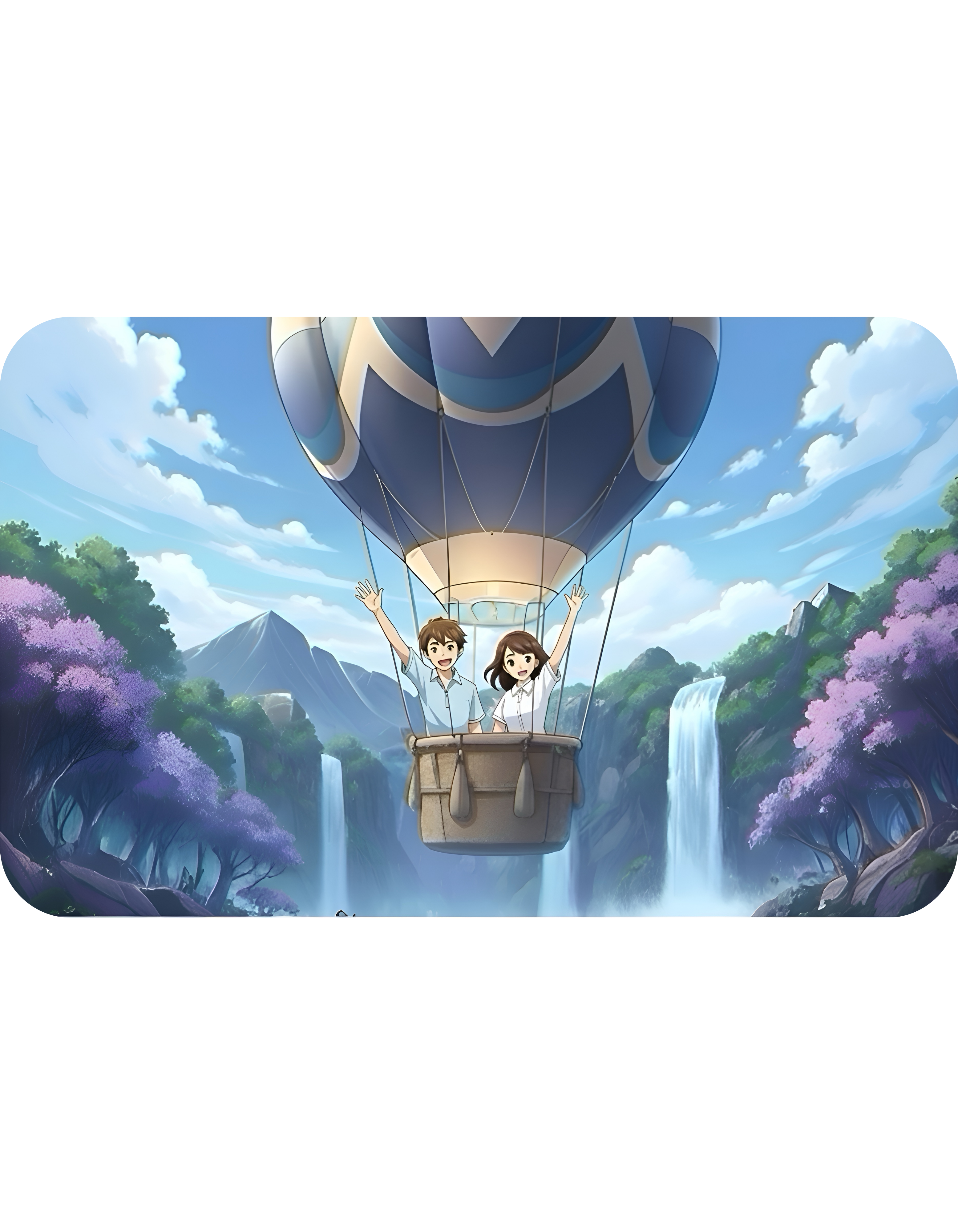 Hot Air Balloon Adventure #4 White Ceramic Mug — True Wealth, Adventure, & Creativity Cup (11oz/15oz)