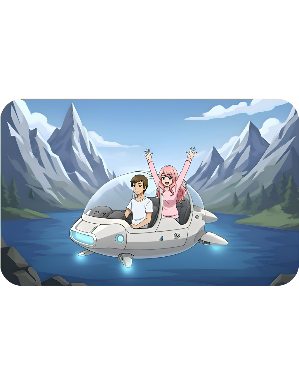 Mountain Lake Vista White Ceramic Mug – Life’s Little Wonders Cup (11oz/15oz)