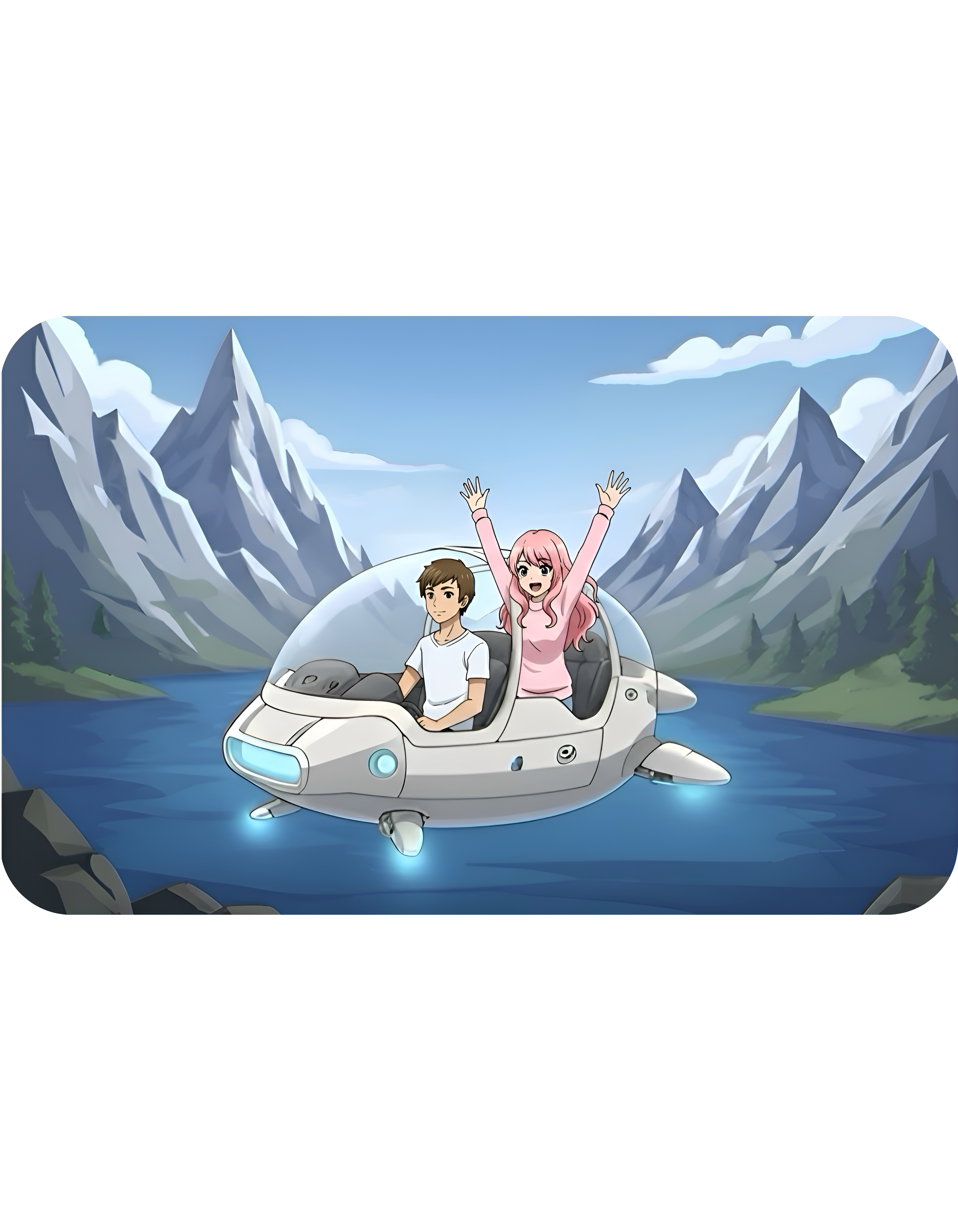 Mountain Lake Vista White Ceramic Mug – Life’s Little Wonders Cup (11oz/15oz)