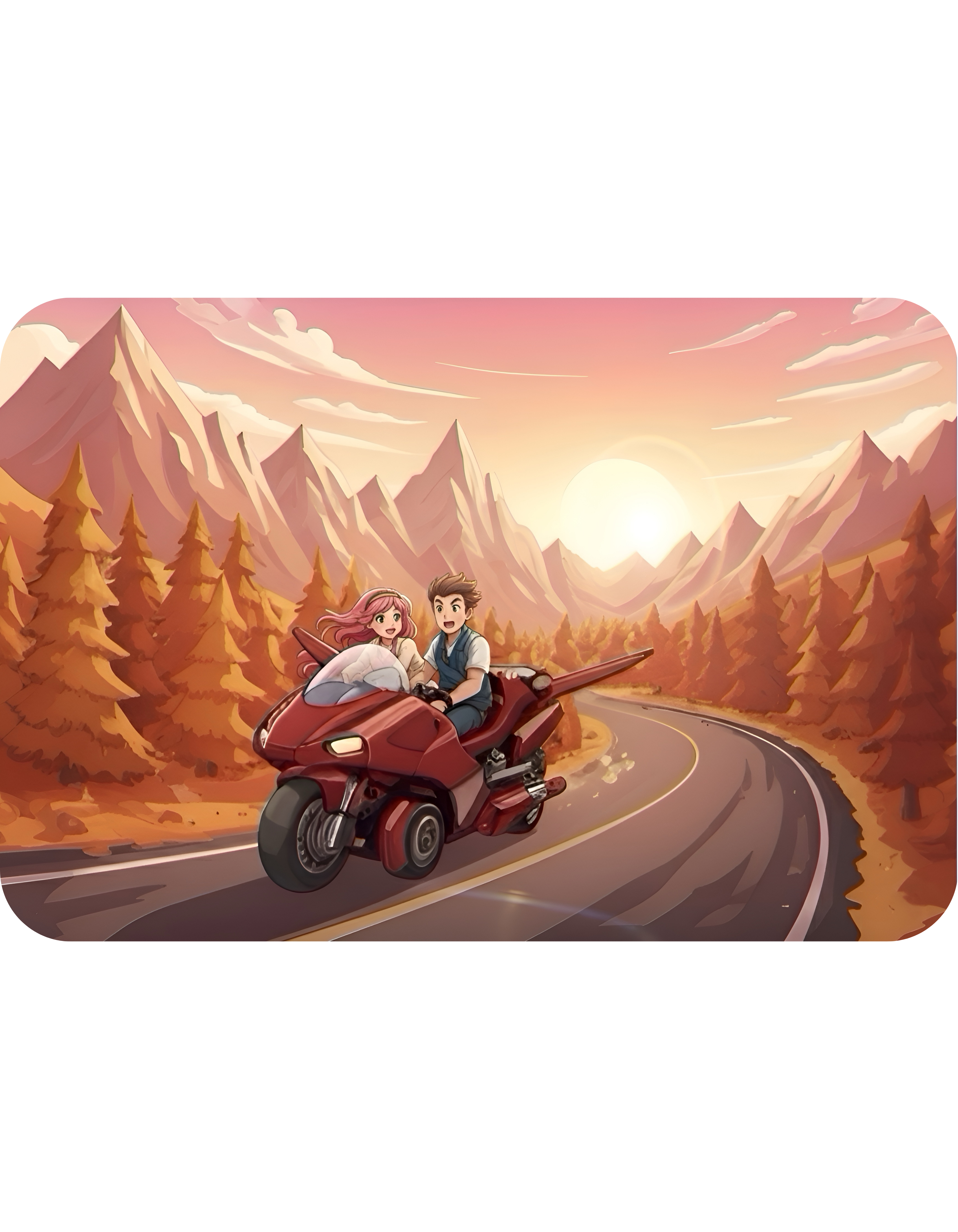 Open Road Sunset Vista White Ceramic Mug – Life’s Little Wonders Cup (11oz/15oz)
