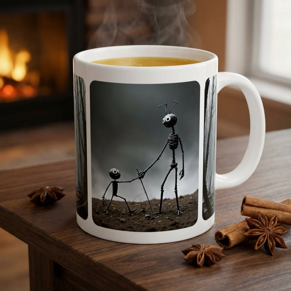 The Stick-To-It Species #1 White Ceramic Mug – Anatomy of Optimism Cup 11oz/15oz