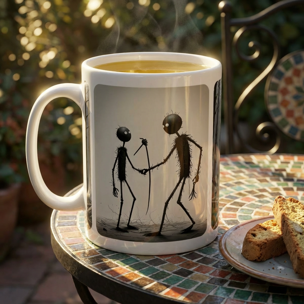 The Stick-To-It Species #2 White Ceramic Mug – Anatomy of Optimism Cup 11oz/15oz