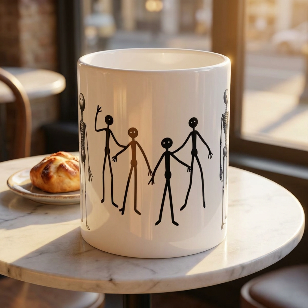 The Stick-To-It Species #14 White Ceramic Mug – Anatomy of Optimism Cup 11oz/15oz