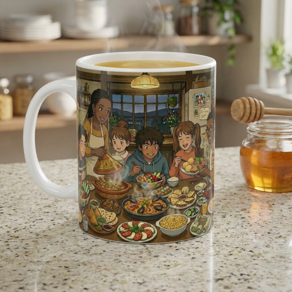 Family & Friends #1 Forever White Ceramic Mug — Cozy Feast Cup (11oz/15oz)