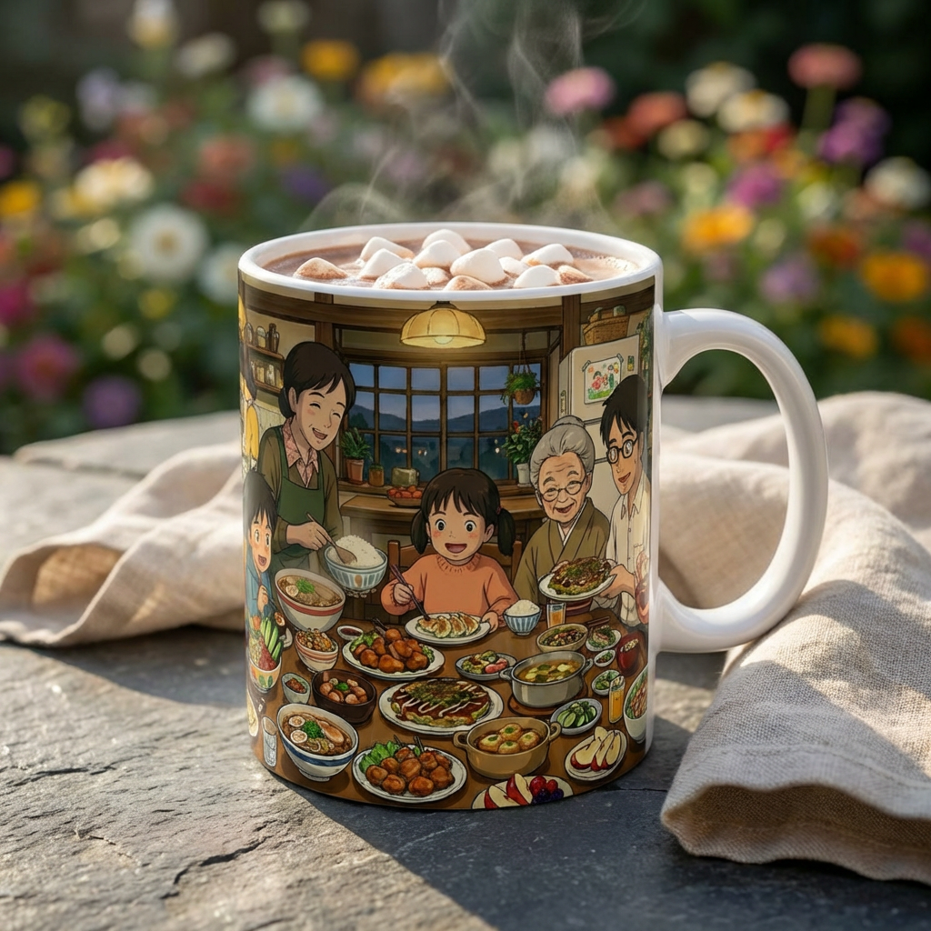 Family & Friends #5 Forever White Ceramic Mug — Cozy Feast Cup (11oz/15oz)