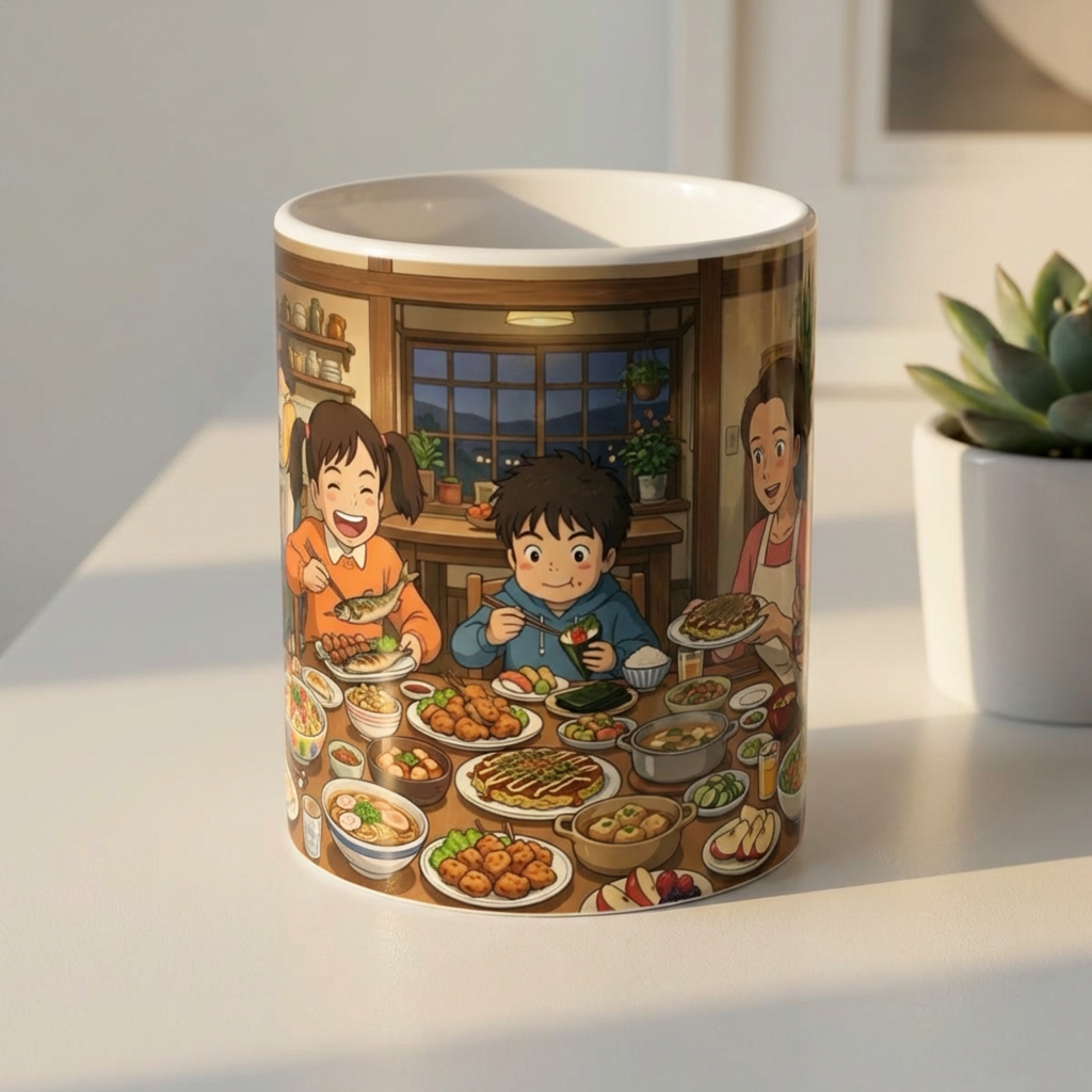 Family & Friends #8 Forever White Ceramic Mug — Cozy Feast Cup (11oz/15oz)