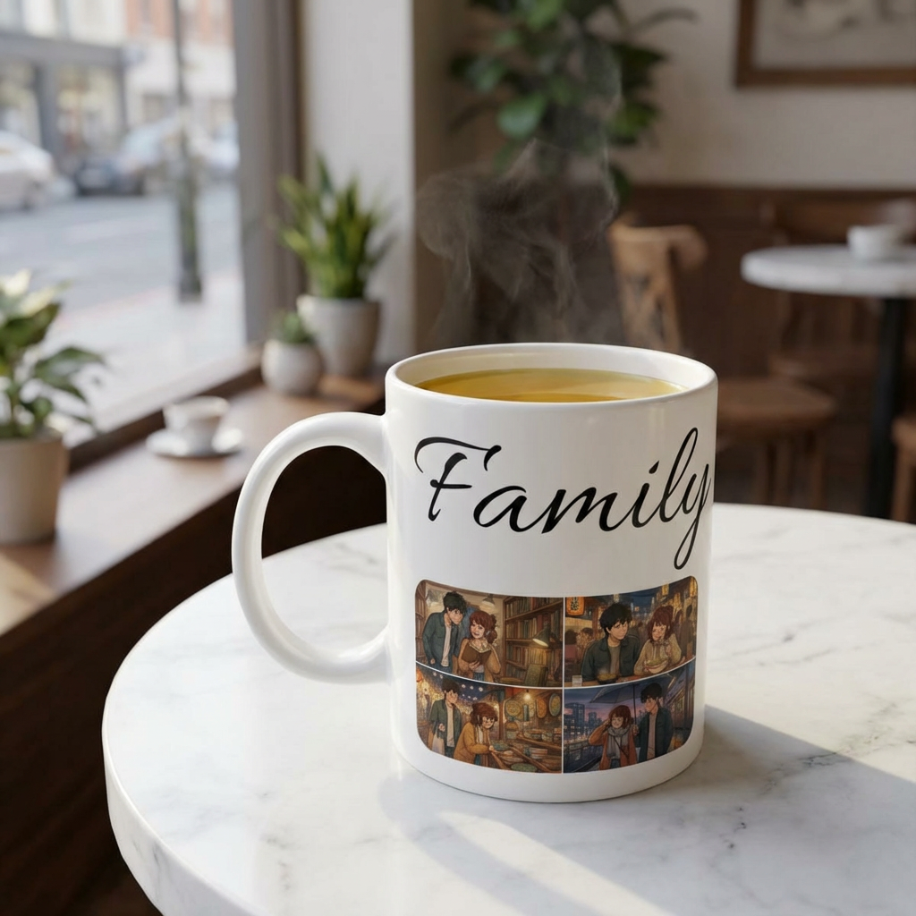 Family & Friends #11 Forever White Ceramic Mug — Cozy Feast Cup (11oz/15oz)
