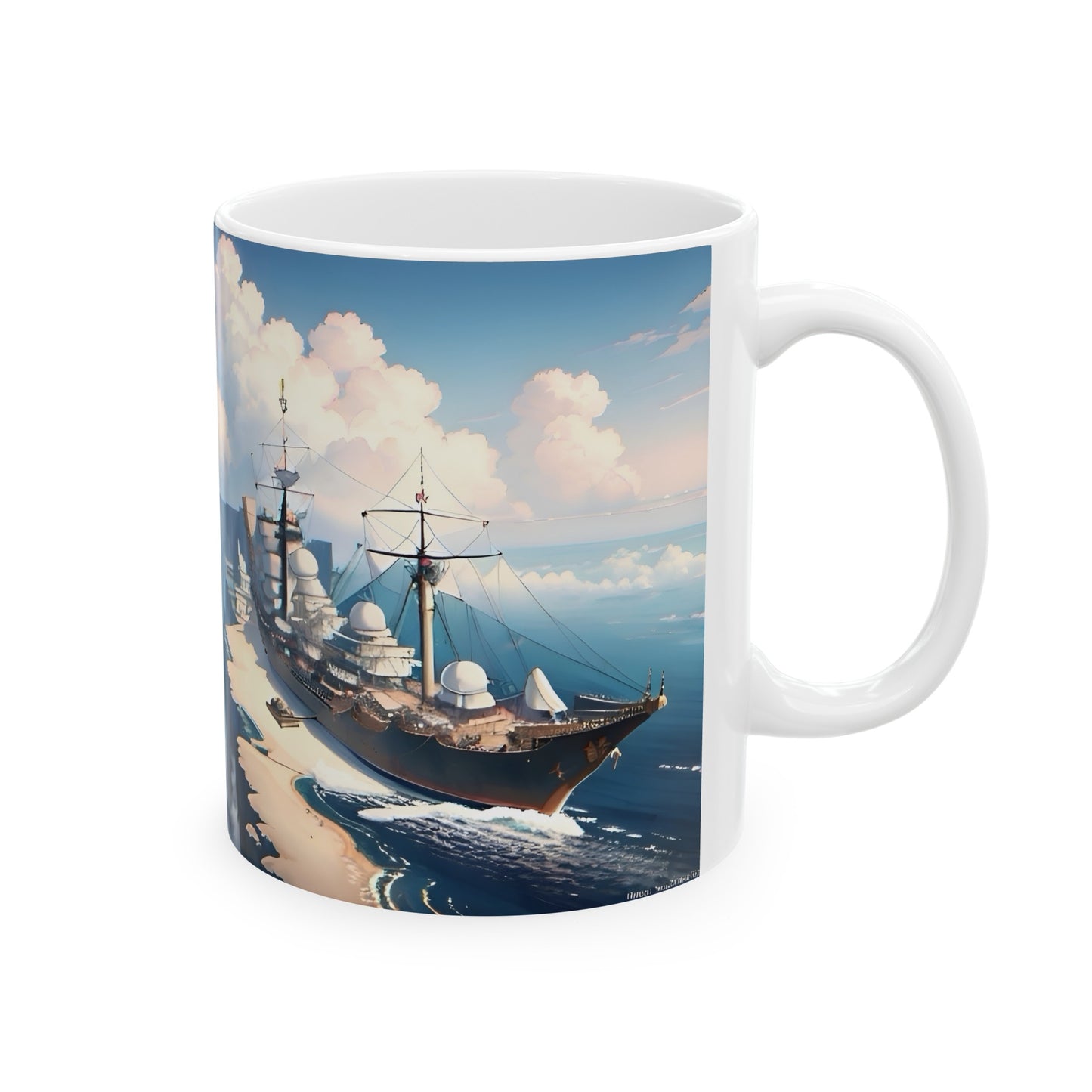 Nautical Ship Ceramic Mug, 11oz