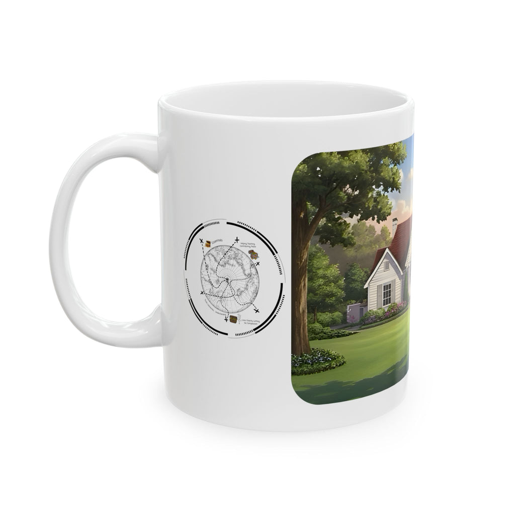 Cozy Architecture & Dreamy Landscapes #51 White Ceramic Mug – Homes Home Sweet Home Cup (11oz/15oz)