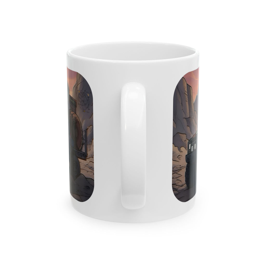 Adventure 4x4 Trucks #24, Indie Game Developers On The Go White Ceramic Mug — Find Your Path To The Essentials Cup (11oz & 15oz)