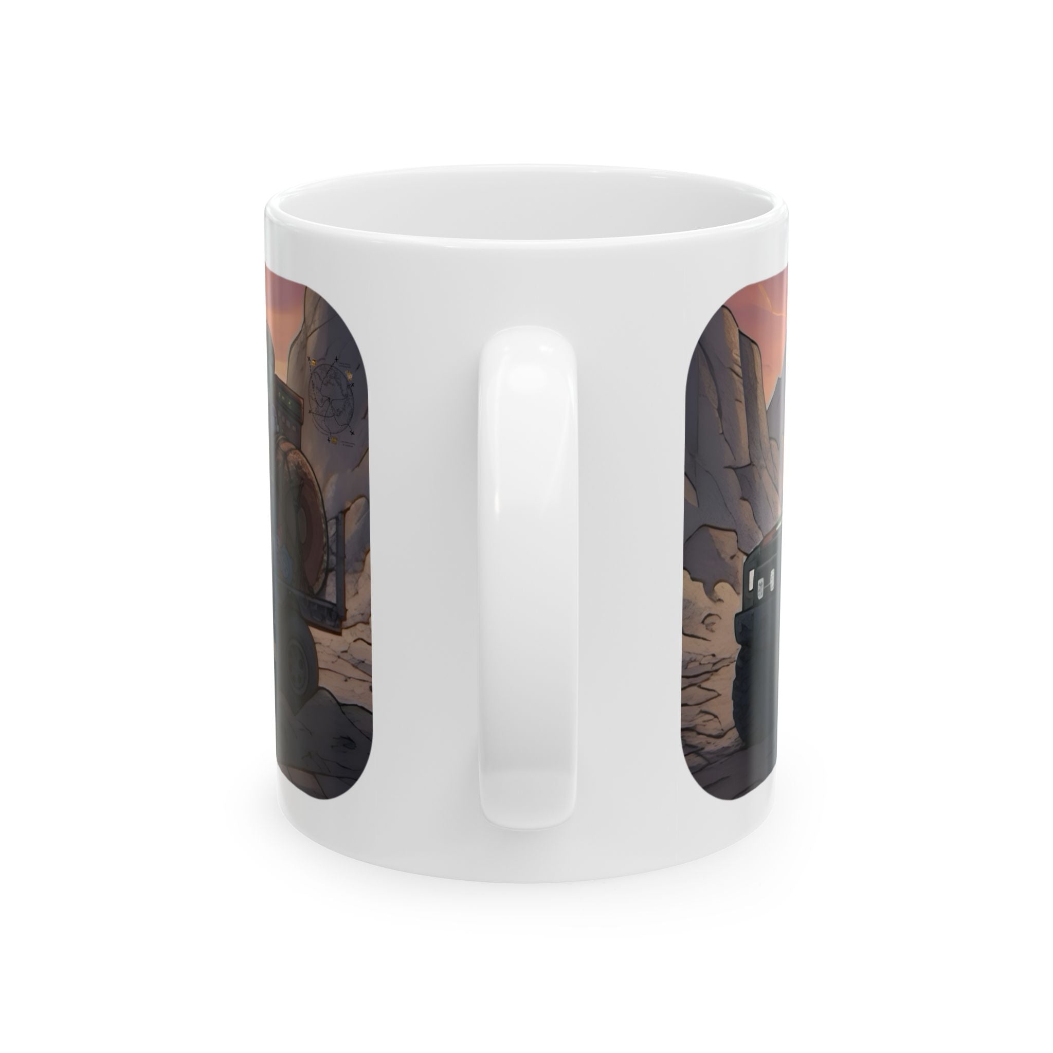 Adventure 4x4 Trucks #24, Indie Game Developers On The Go White Ceramic Mug — Find Your Path To The Essentials Cup (11oz & 15oz)