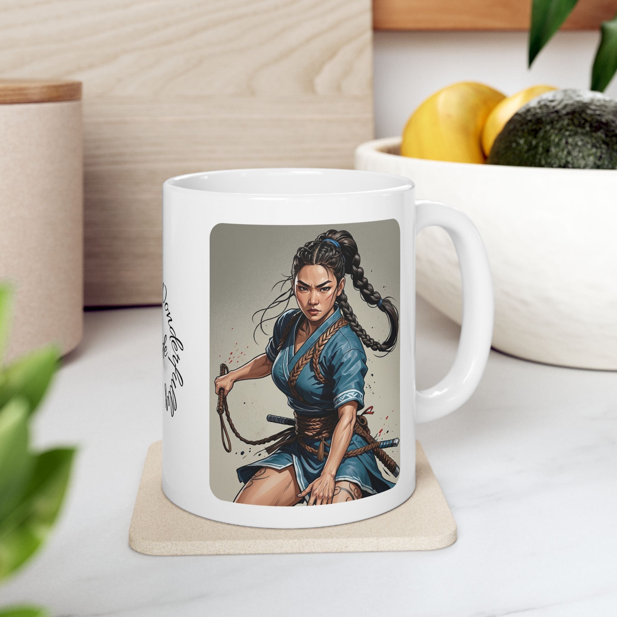 Gentle Woman of Valor #18 White Ceramic Mug - Fearfully & Wonderfully Made Tribute Cup (11oz/15oz)