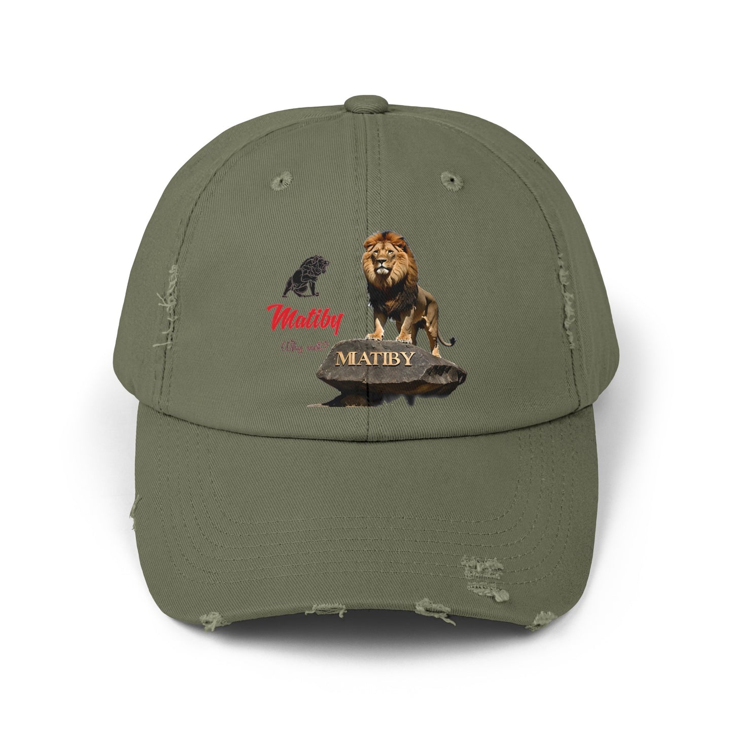 Matiby Lion Unisex Distressed Cap