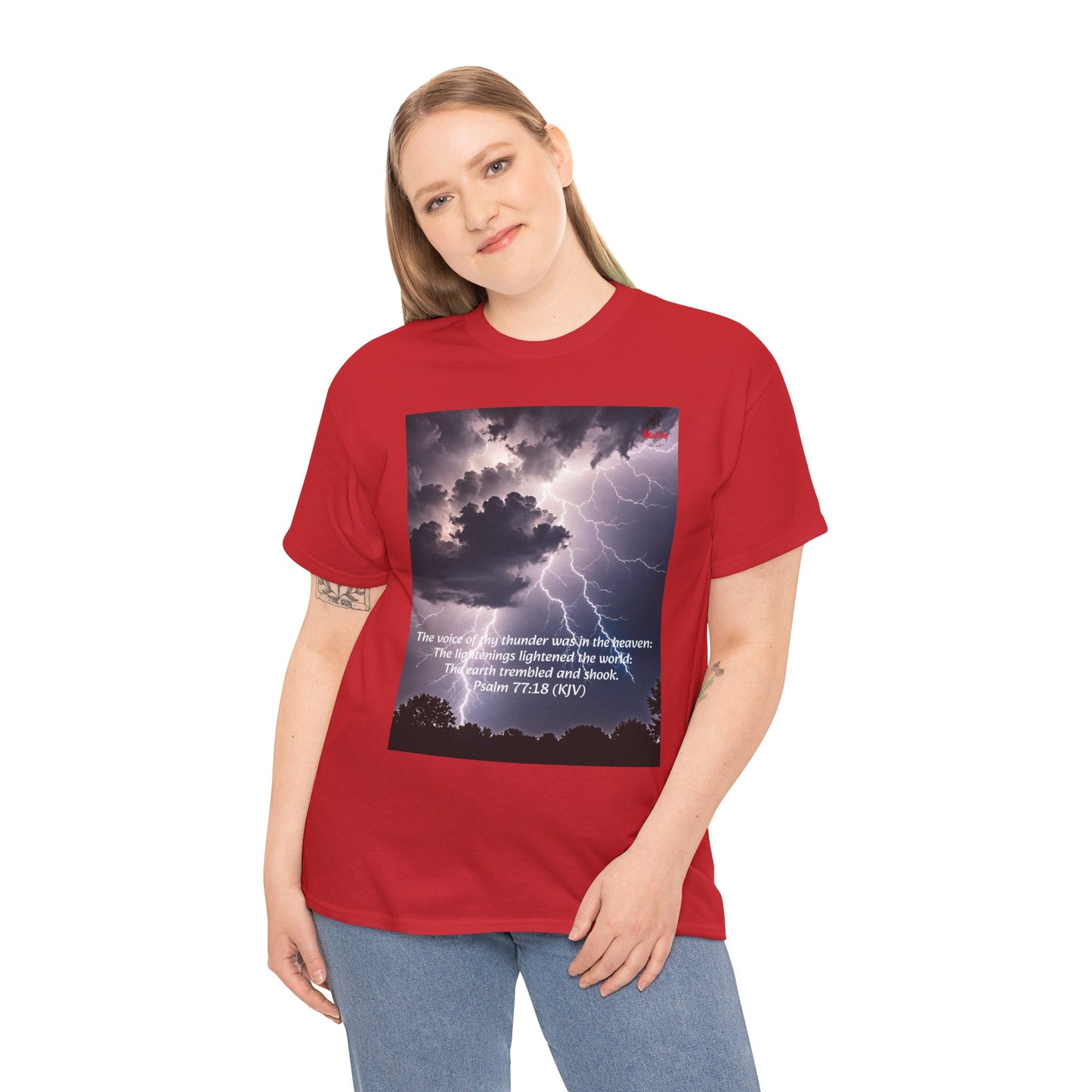 Lightning Style Thunder Unisex Heavy Cotton Tee