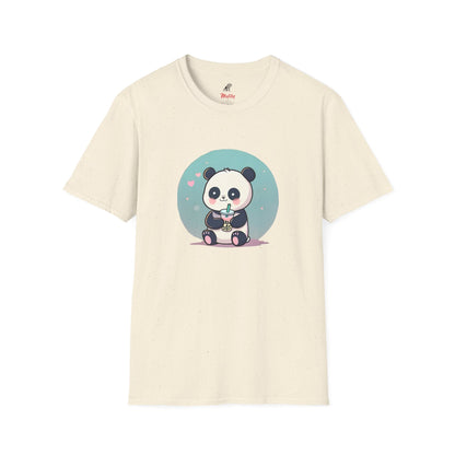 Panda With Boba Unisex Softstyle T-Shirt