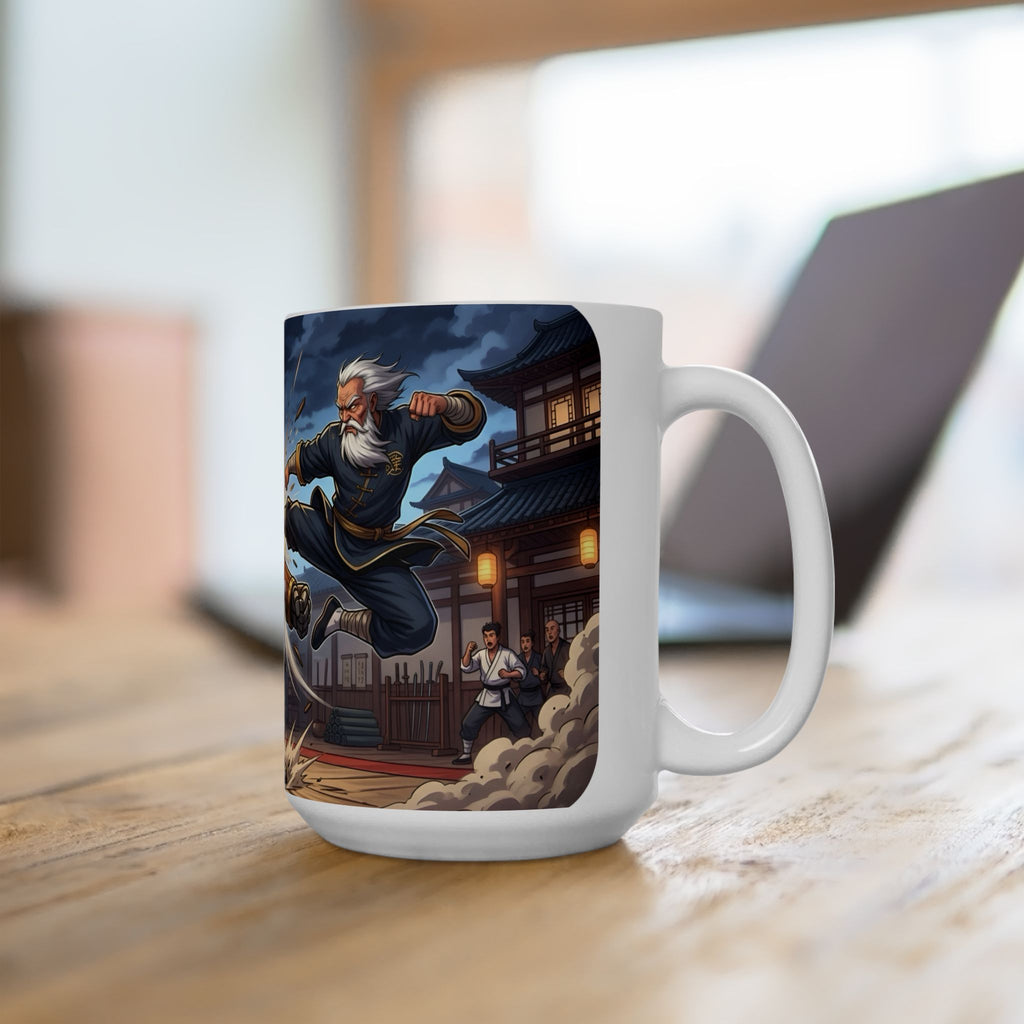Daylight Saving Time Fight White Ceramic Mug – Brawling For Sleep Cup (11oz, 15oz)