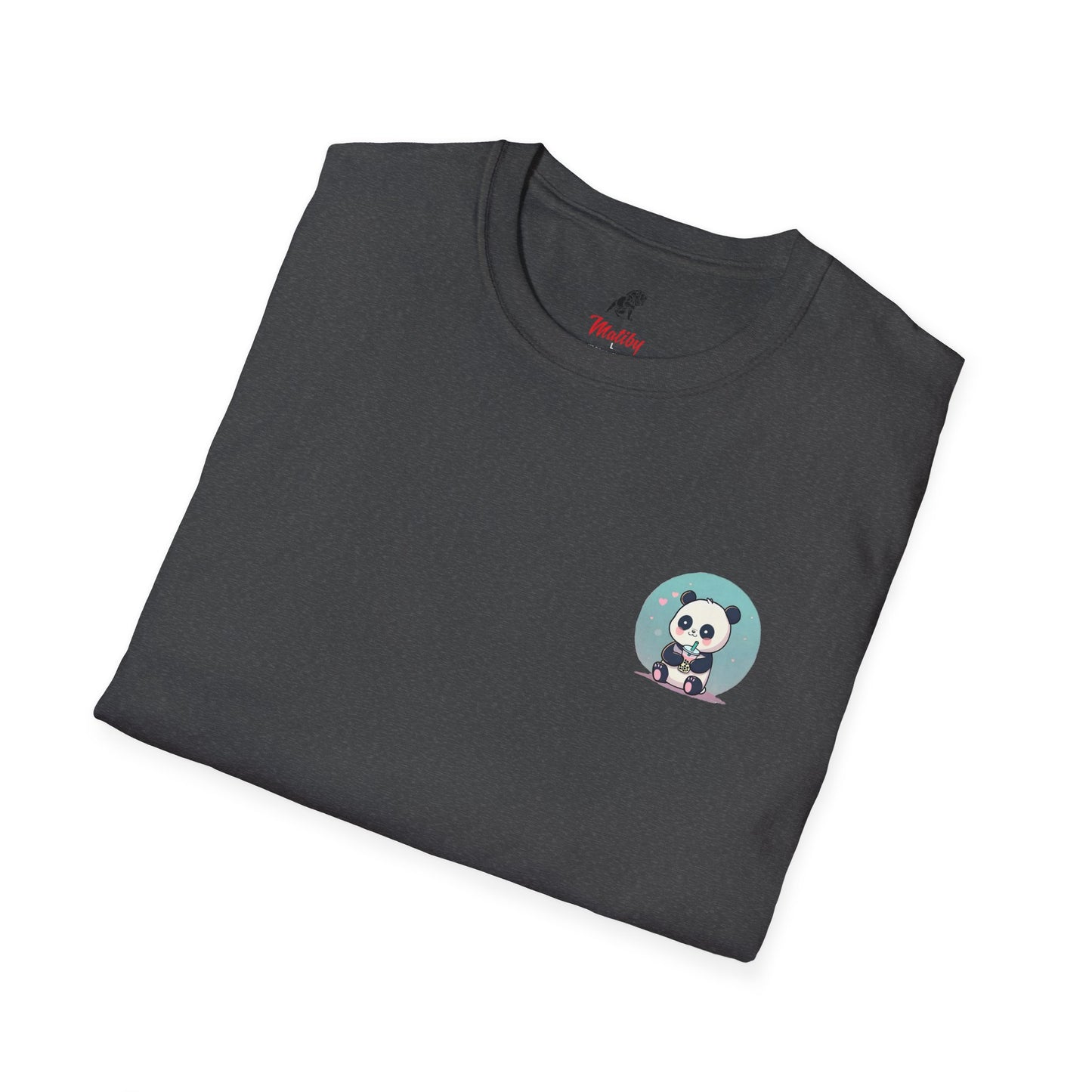 Panda With Boba Unisex Softstyle T-Shirt