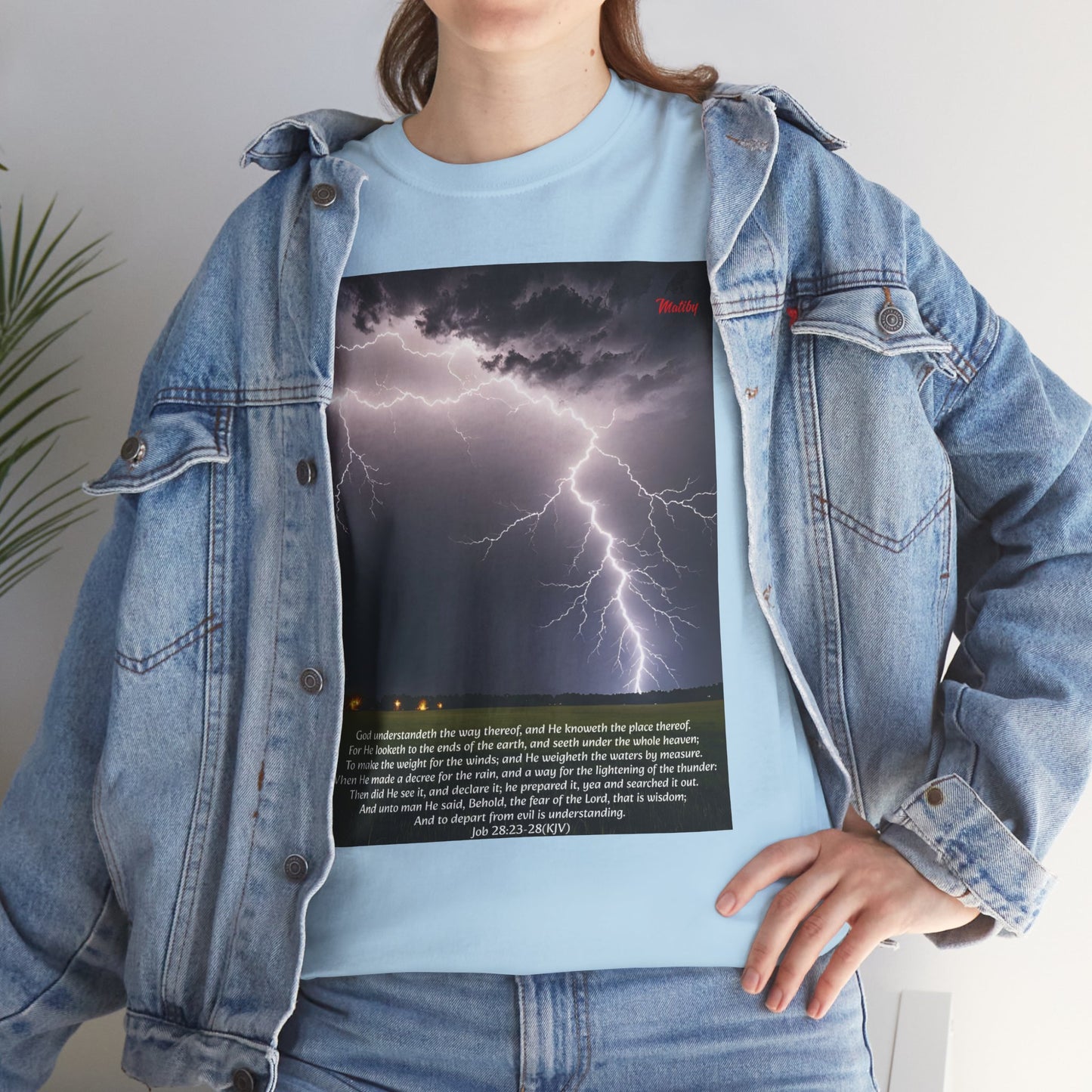 Lightning Style Fear of the Lord Unisex Heavy Cotton Tee