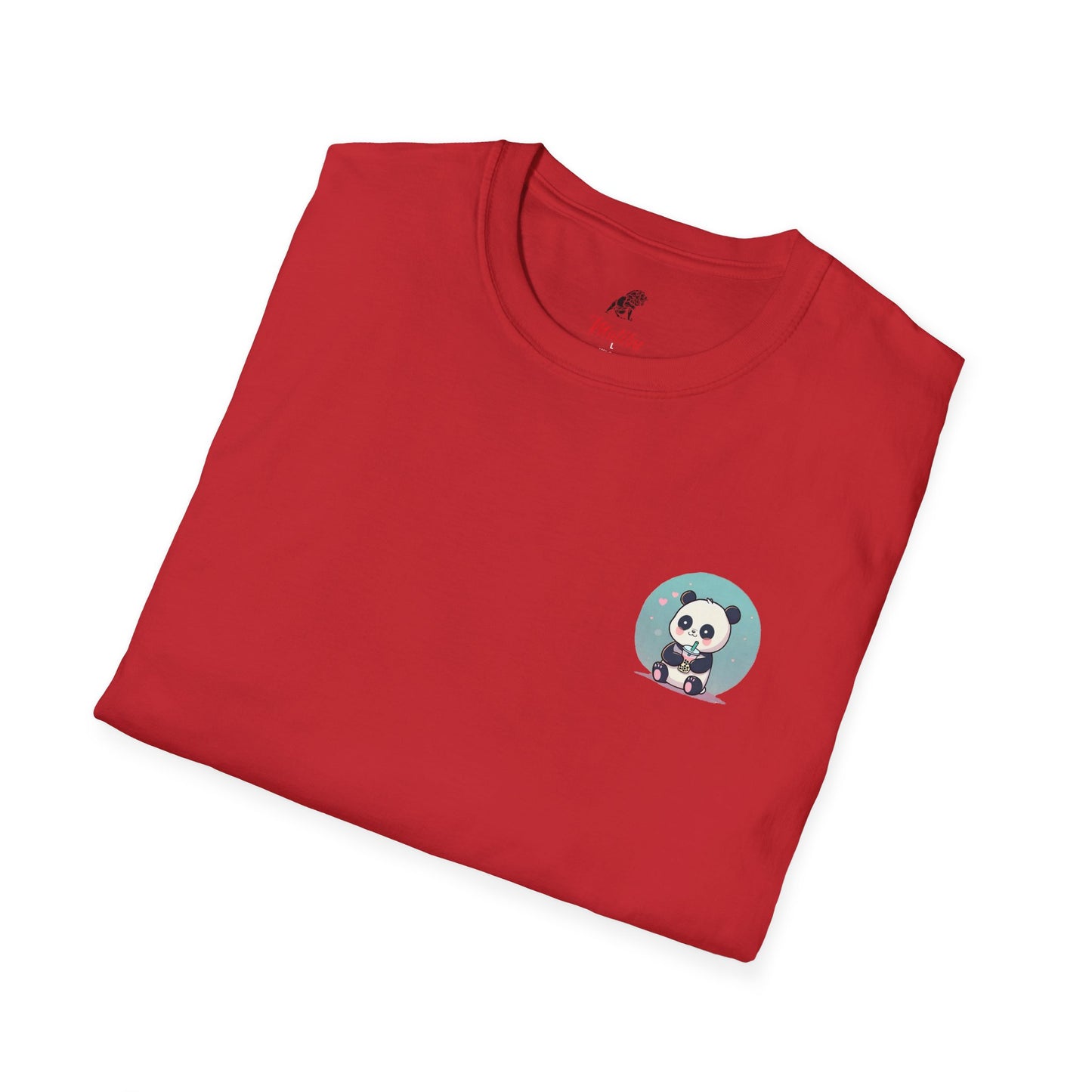 Panda With Boba Unisex Softstyle T-Shirt