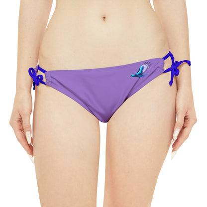 Light Purple Strappy Bikini Set (AOP)