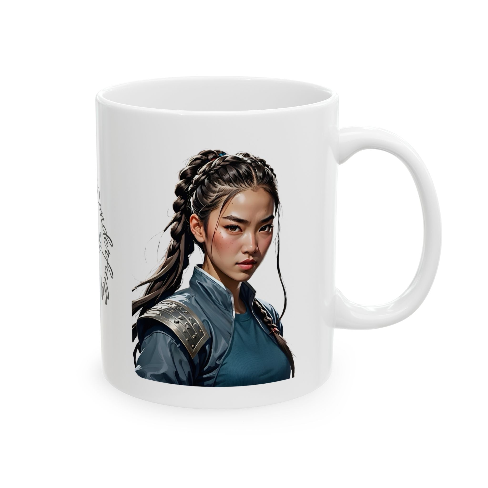 Gentle Woman of Valor #1 White Ceramic Mug - Fearfully & Wonderfully Made Tribute Cup (11oz/15oz)