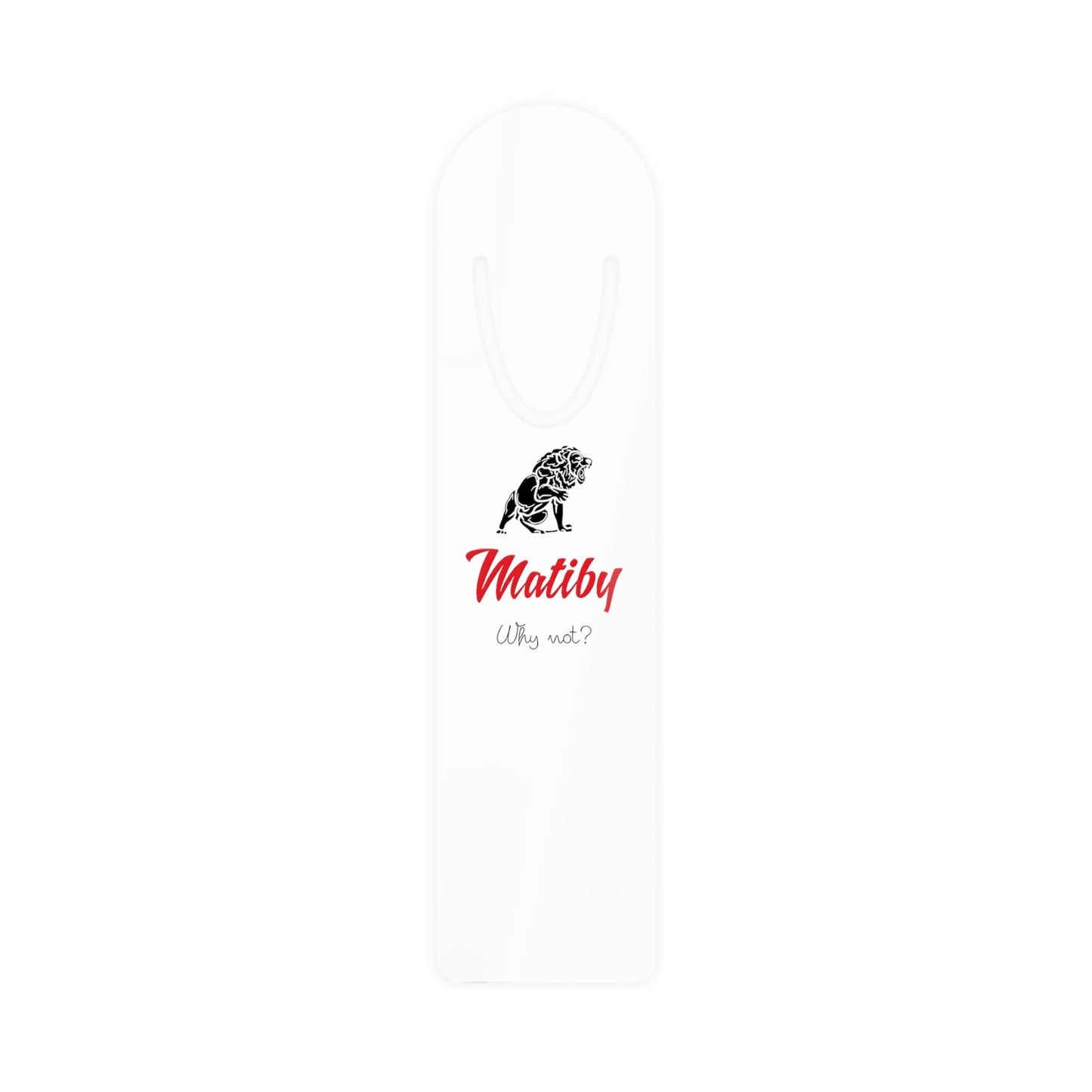 Matiby White Bookmark