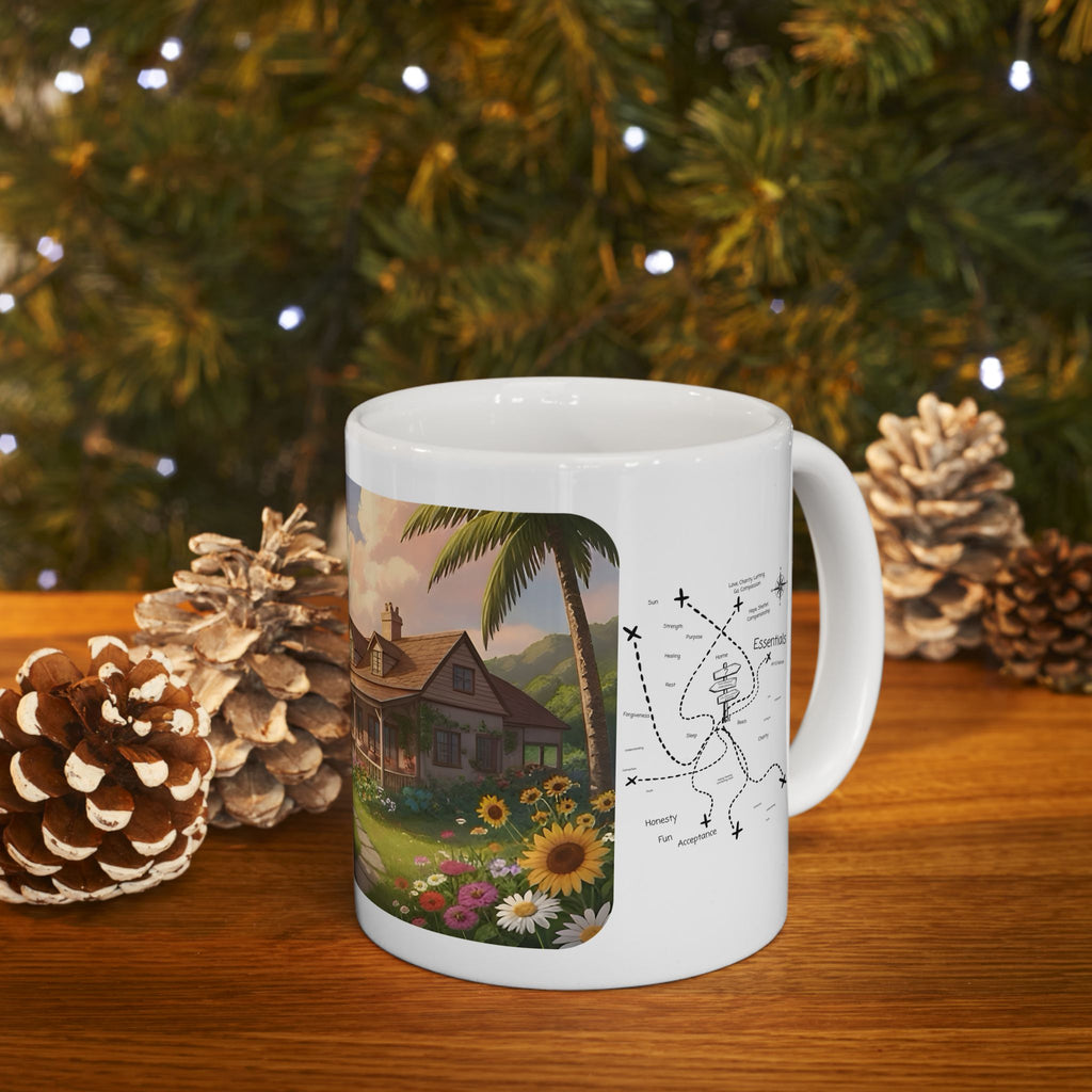 Cozy Architecture & Dreamy Landscapes #44 White Ceramic Mug – Homes Home Sweet Home Cup (11oz/15oz)
