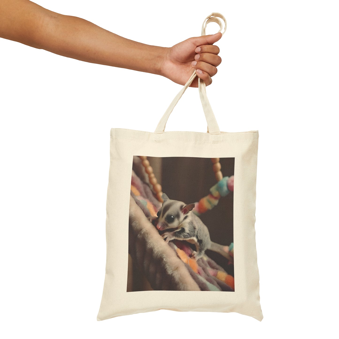 Sugar Glider Cotton Canvas Tote Bag