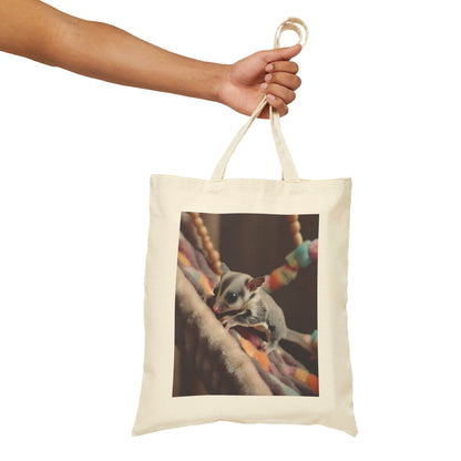 Sugar Glider Cotton Canvas Tote Bag