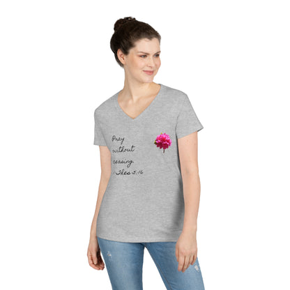 Bible Speaks Ladies' V-Neck T-Shirt