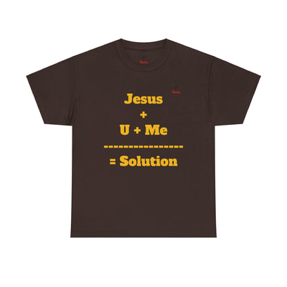 Jesus+U+Me Unisex Heavy Cotton Tee