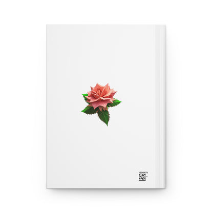 Thorn Rose Hardcover Journal Matte White