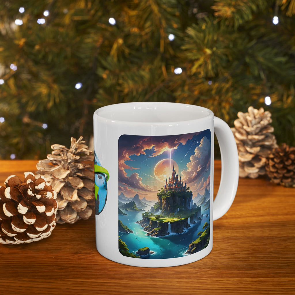 Contrast & Perspective #6 White Ceramic Mug — Time & Chance Daily Cup (11oz, 15oz)