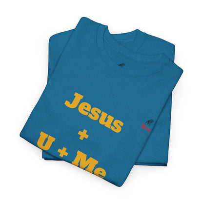 Jesus+U+Me Unisex Heavy Cotton Tee